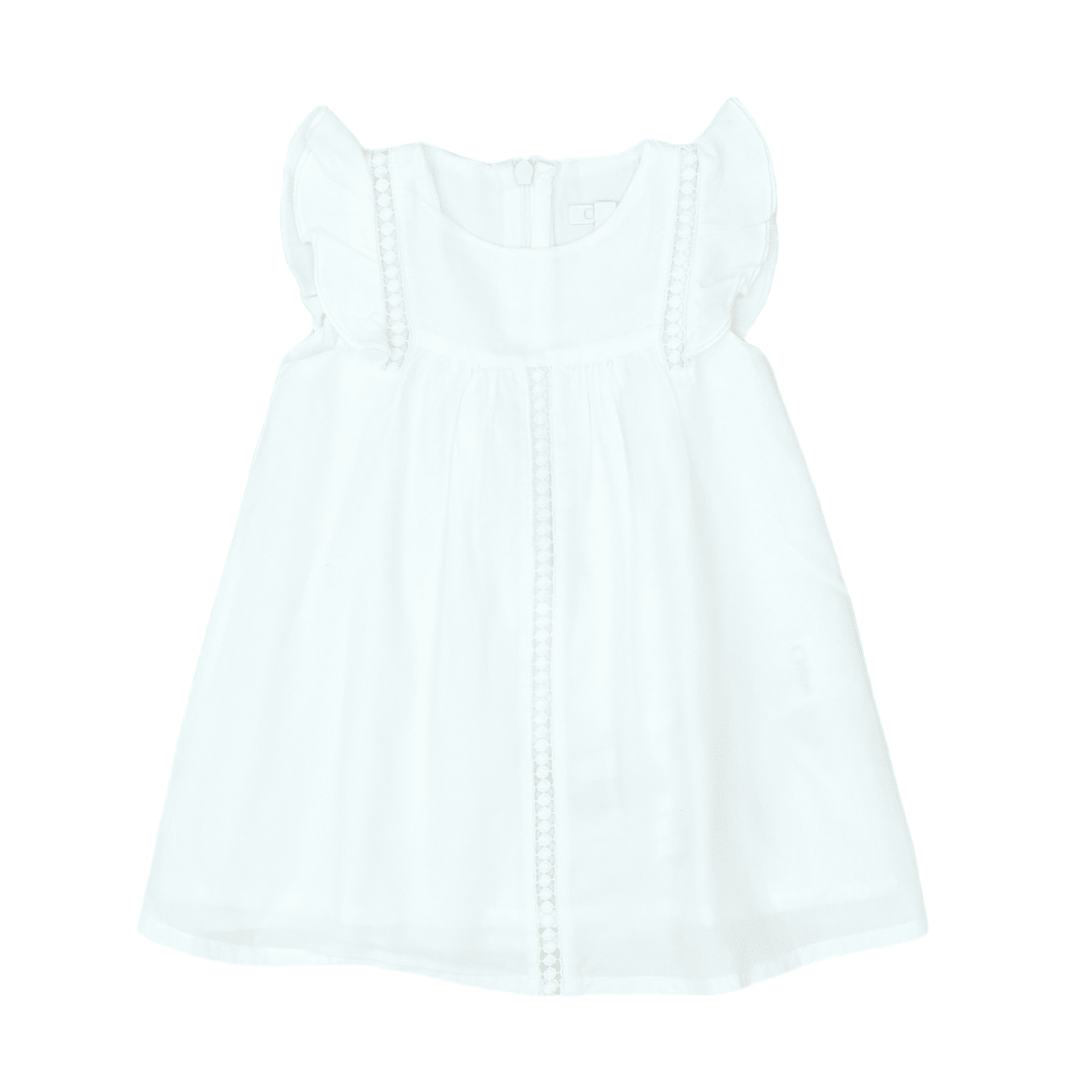 CHLOÉ - ROBE - BLANC - 6 MOIS