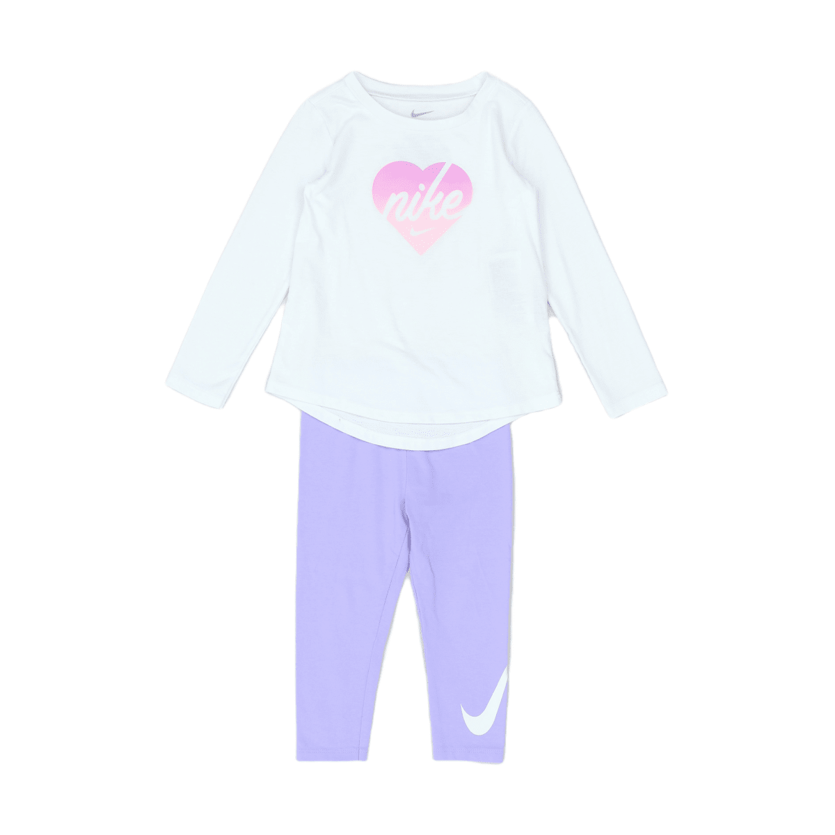 NIKE - Ensemble legging t-shirt blanc et legging violet - 2 ans