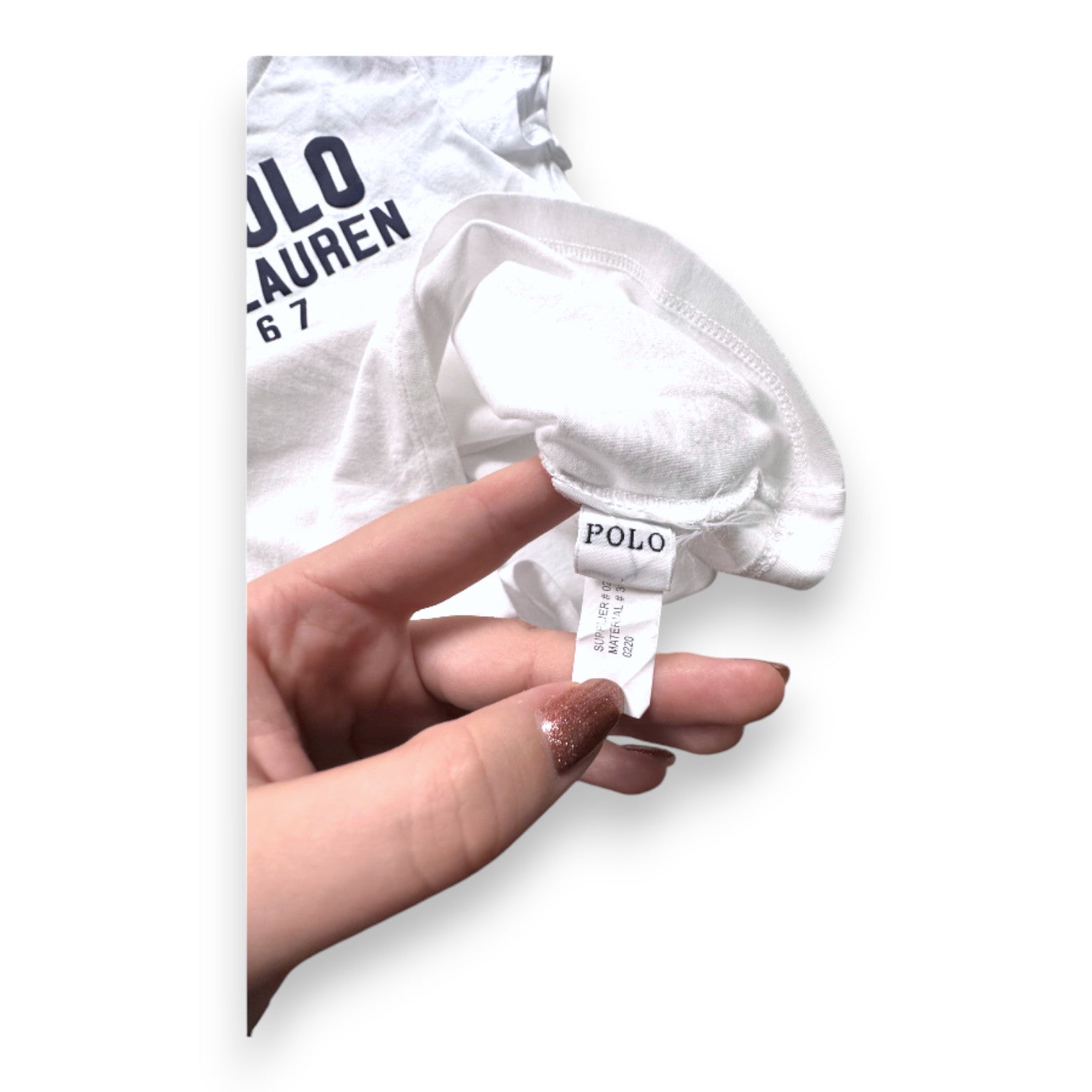 RALPH LAUREN - Weißes, kurzärmliges, bedrucktes T-Shirt - 3 Jahre