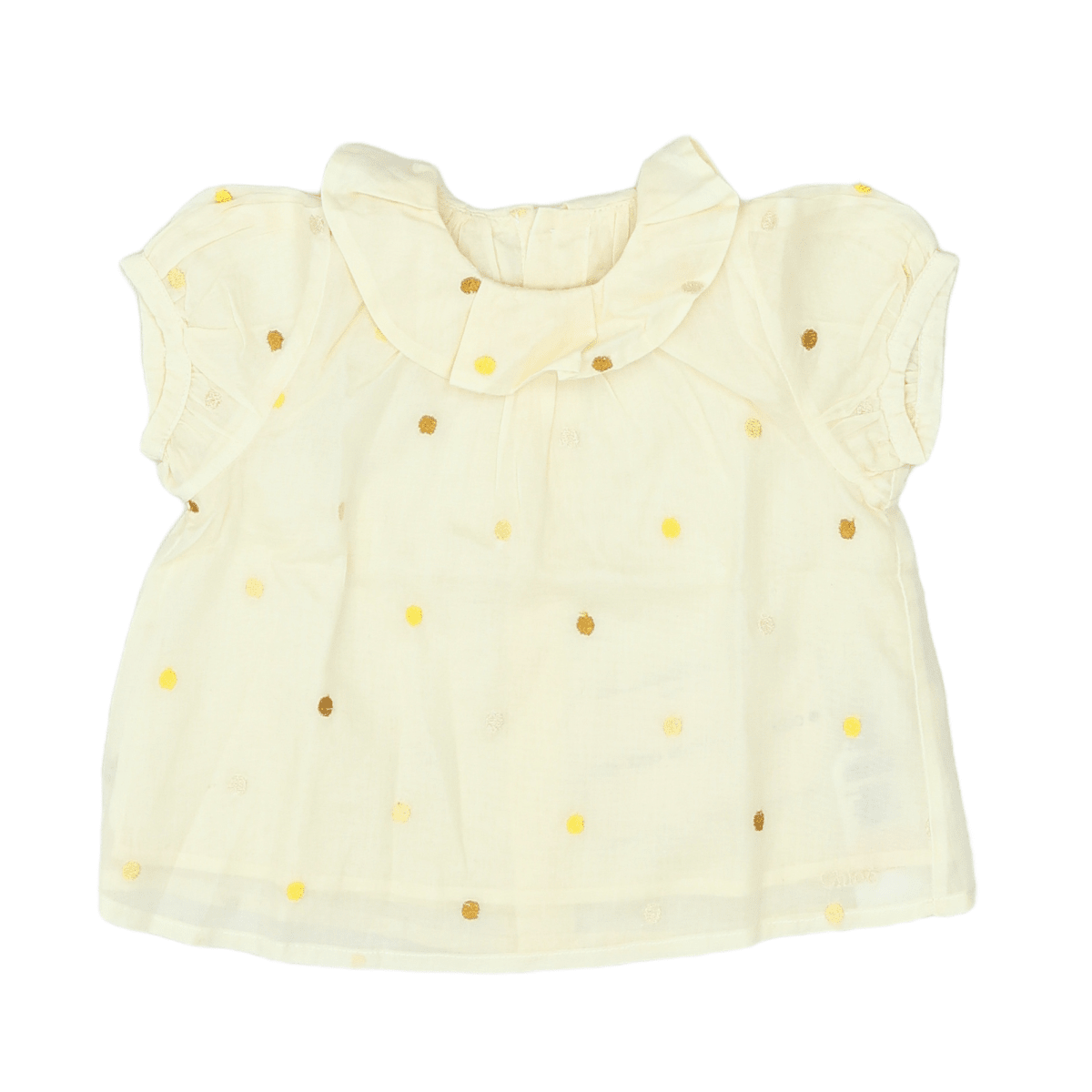 CHLOÉ - ROBE - BEIGE - 9 MOIS