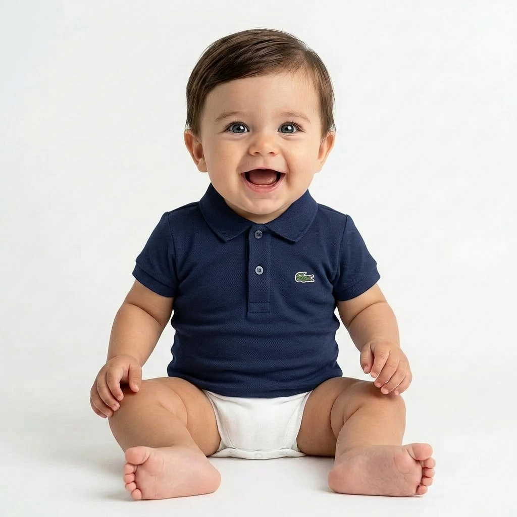 LACOSTE - POLO - BLEU - 12 MOIS