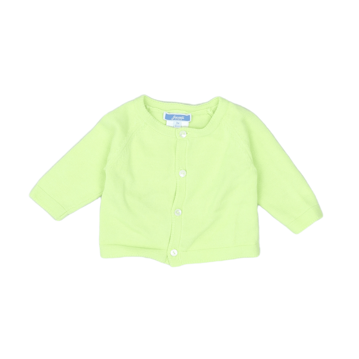 JACADI - CARDIGAN - VERT - 3 MOIS