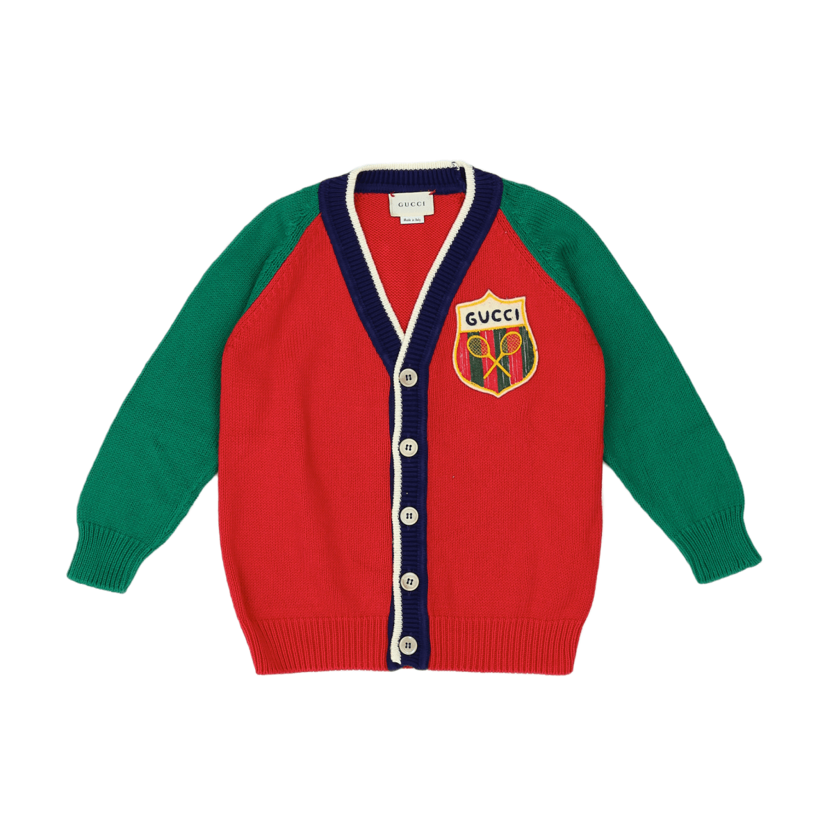 GUCCI - CARDIGAN - RED, GREEN - 4 YEARS