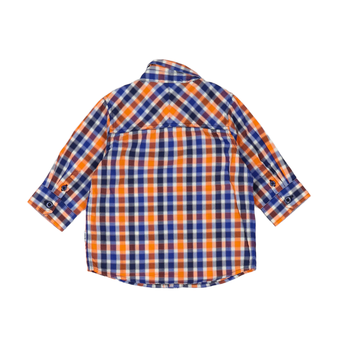 HUGO BOSS - CHEMISE - BLEU, ORANGE - 6 MOIS