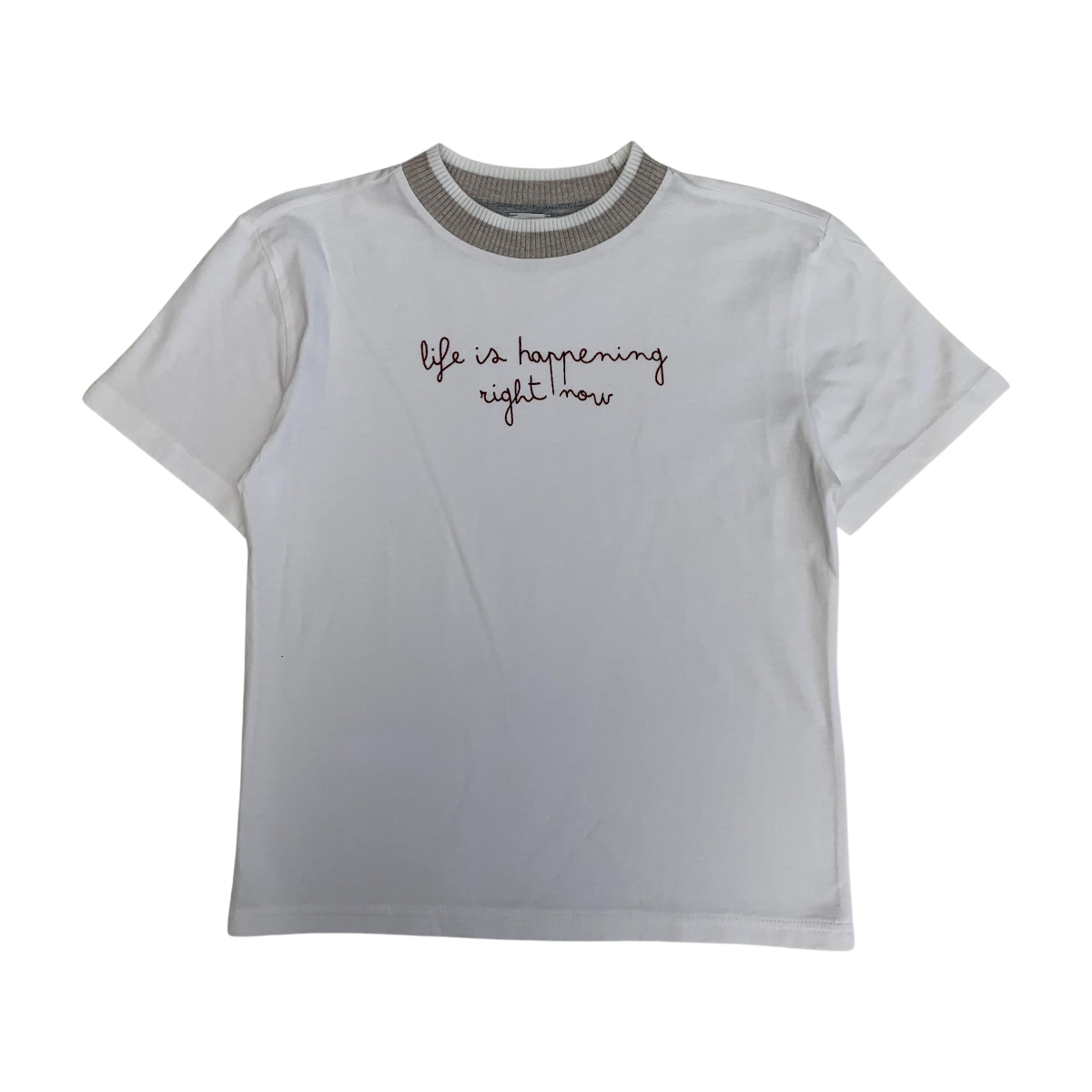 ELEVENTY - T-SHIRT - BLANC - 10 ANS