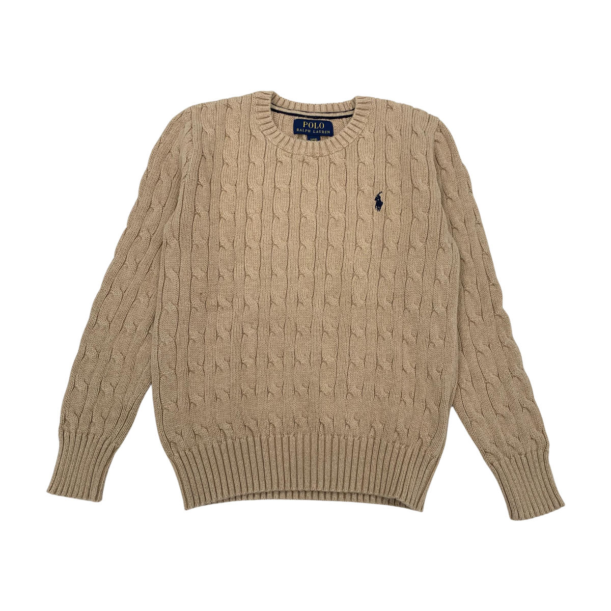 RALPH LAUREN - PULL - BEIGE - 8 ANS