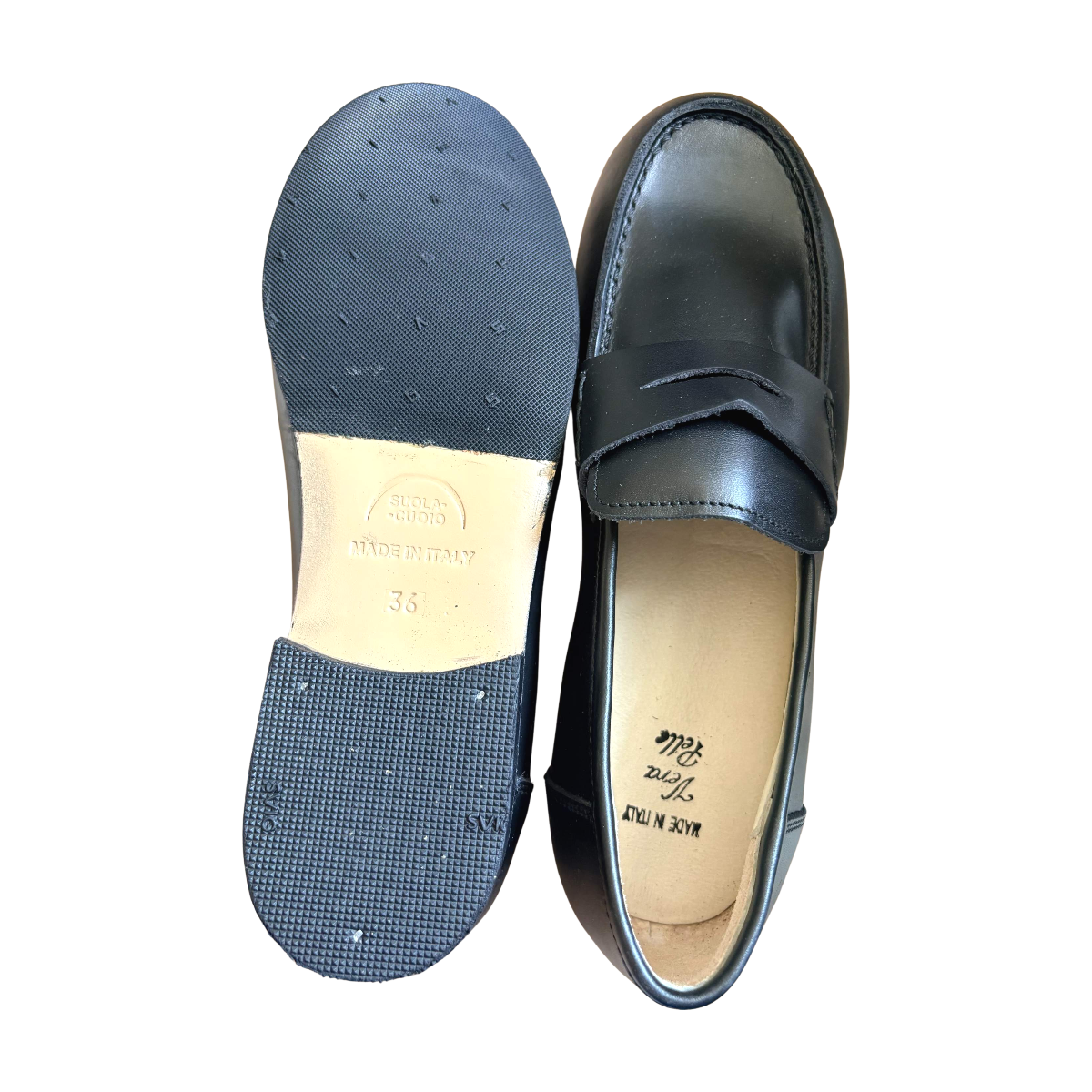 VERA PELLE MONACO - DERBIES - NOIR - 36