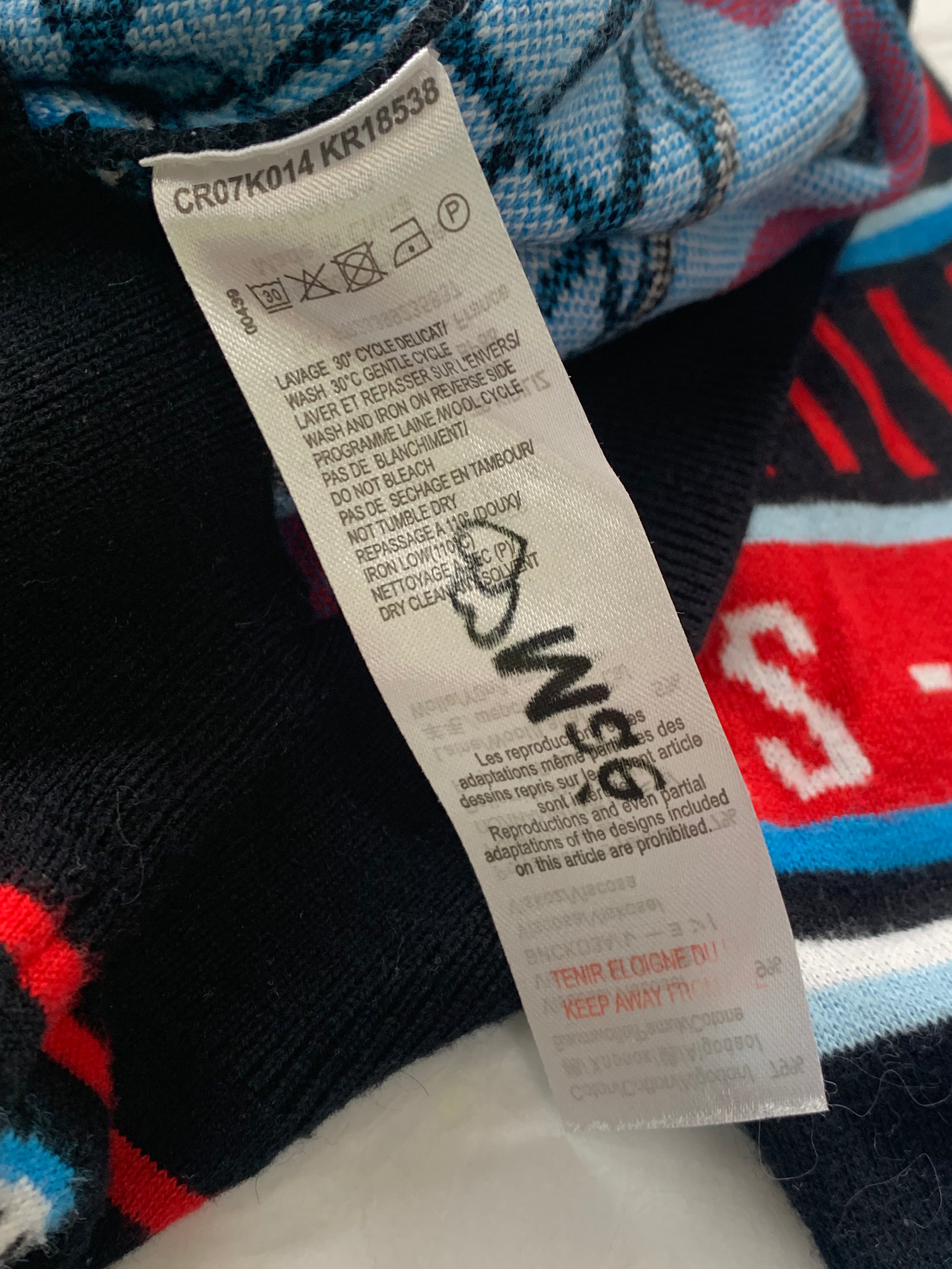 KENZO - PULLOVER - SCHWARZ, MEHRFARBIG - 6 JAHRE