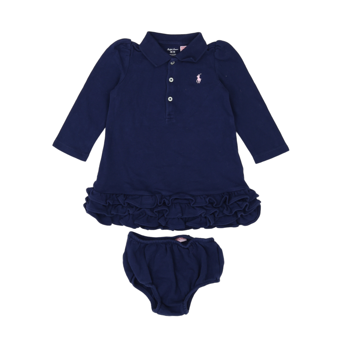 RALPH LAUREN - ROBE - BLEU - 9 MOIS