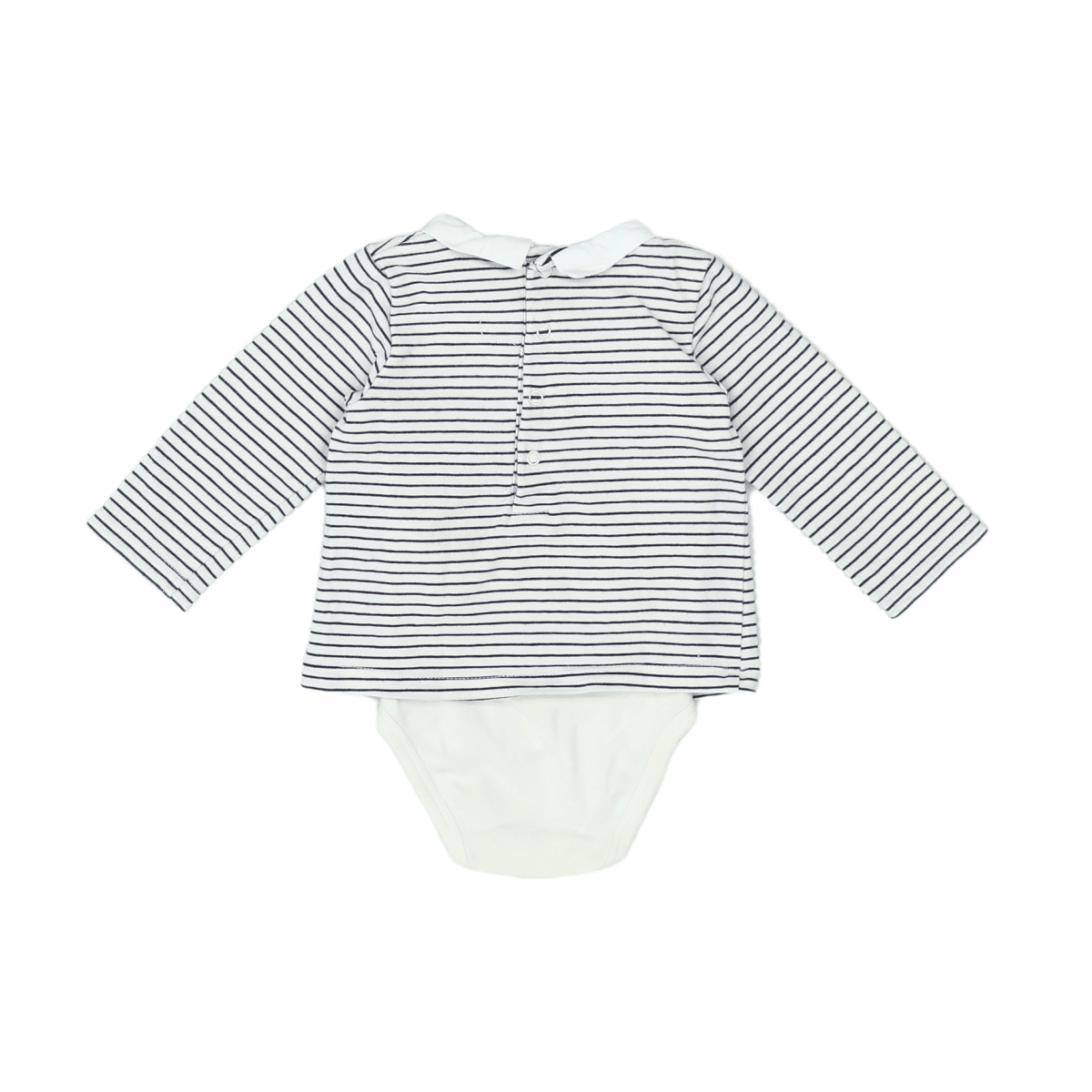 CYRILLUS - T-SHIRT - WEISS, BLAU - 3 MONATE