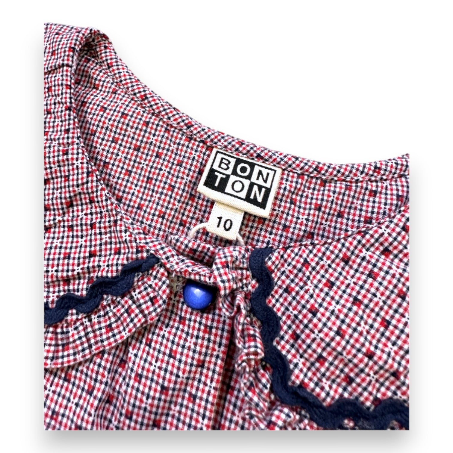 BONTON - RED BLOUSE - 10 YEARS