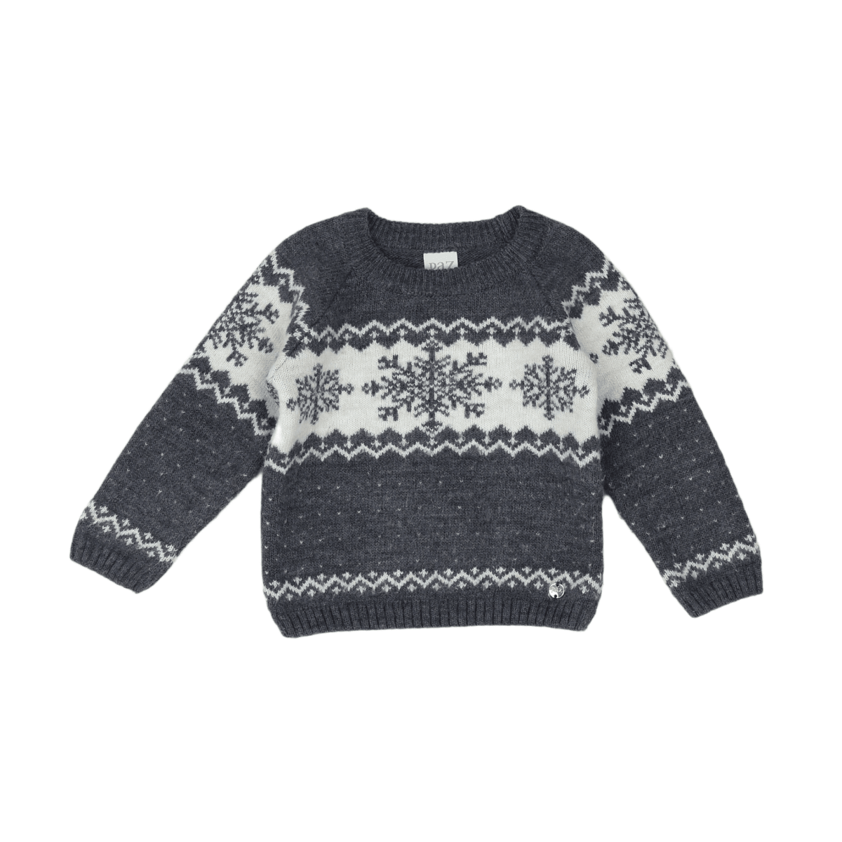 PAZ RODRIGUEZ - PULL - GRIS, BLANC - 24 MOIS