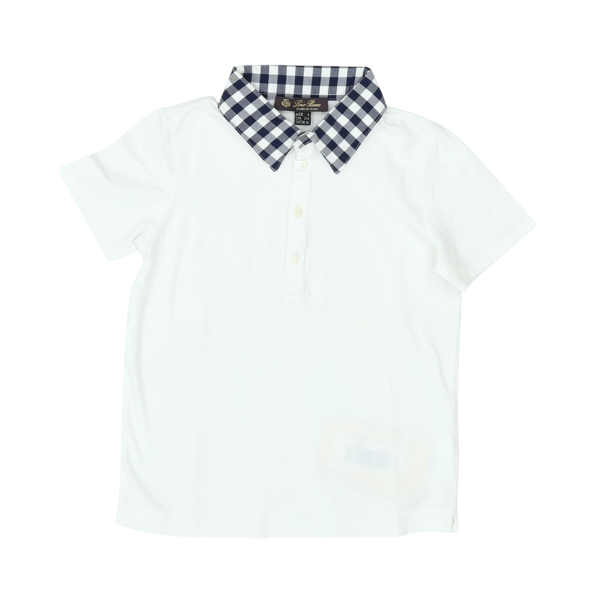 LORO PIANA - POLO SHIRT - WHITE - 4 YEARS