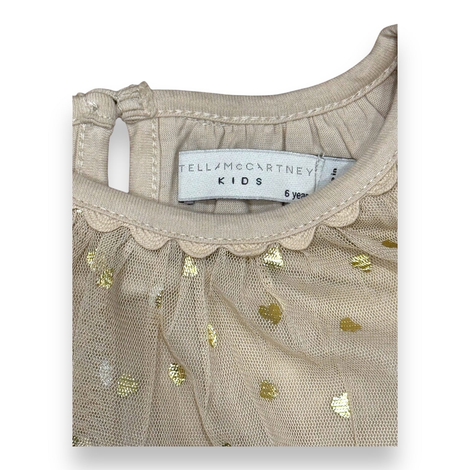 STELLA MCCARTNEY – BEIGE, GOLDENE BLUSE – 6 JAHRE
