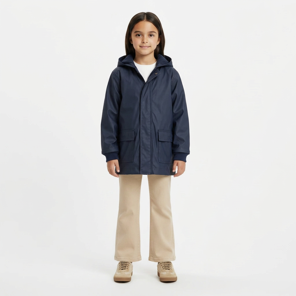 PETIT BATEAU - IMPERMÉABLE - BLEU - 4 ANS