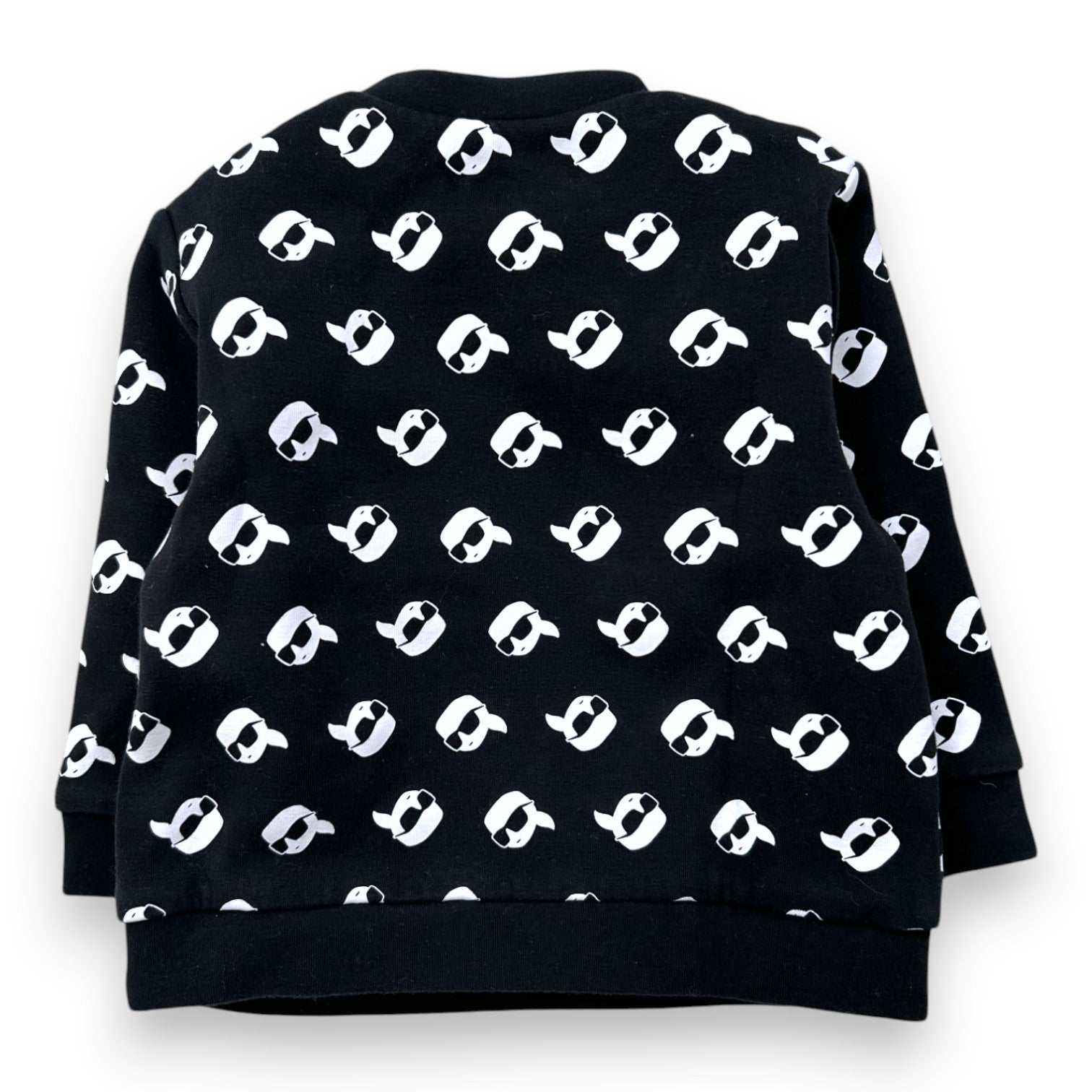 KARL LAGERFELD – SWEATSHIRT – SCHWARZ, WEISS – 9 MONATE