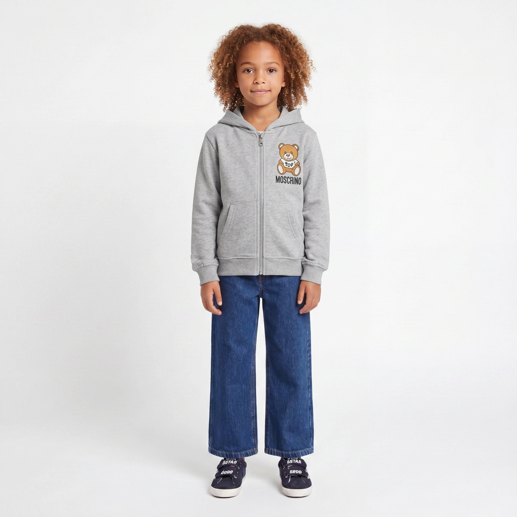 MOSCHINO - SWEAT - GRIS - 8 ANS