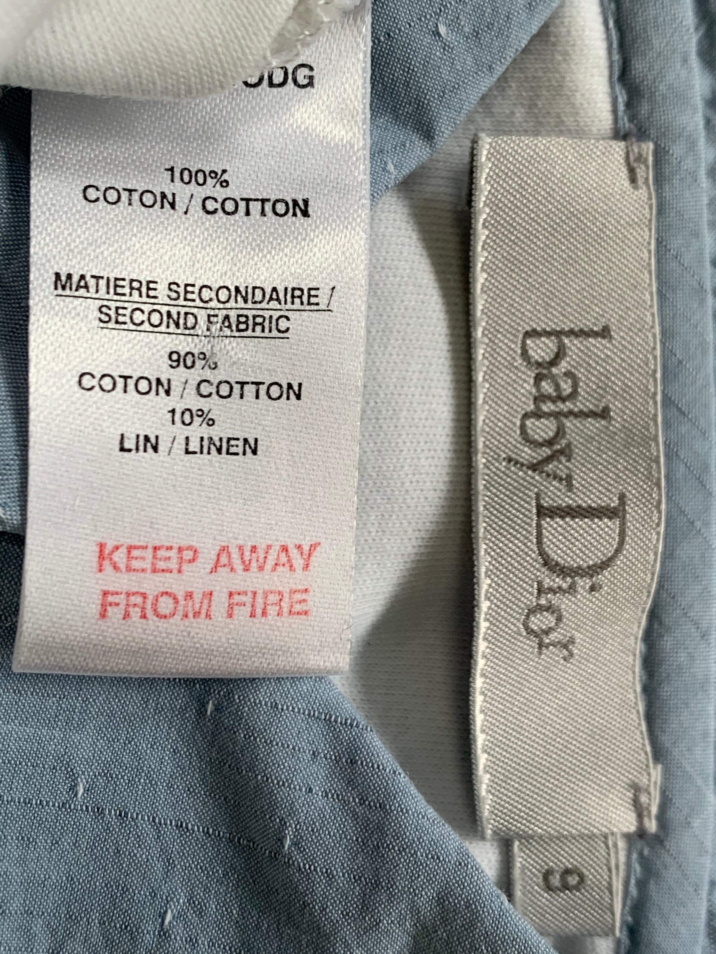 BABY DIOR - BODY - WHITE, BLUE - 9 MONTHS