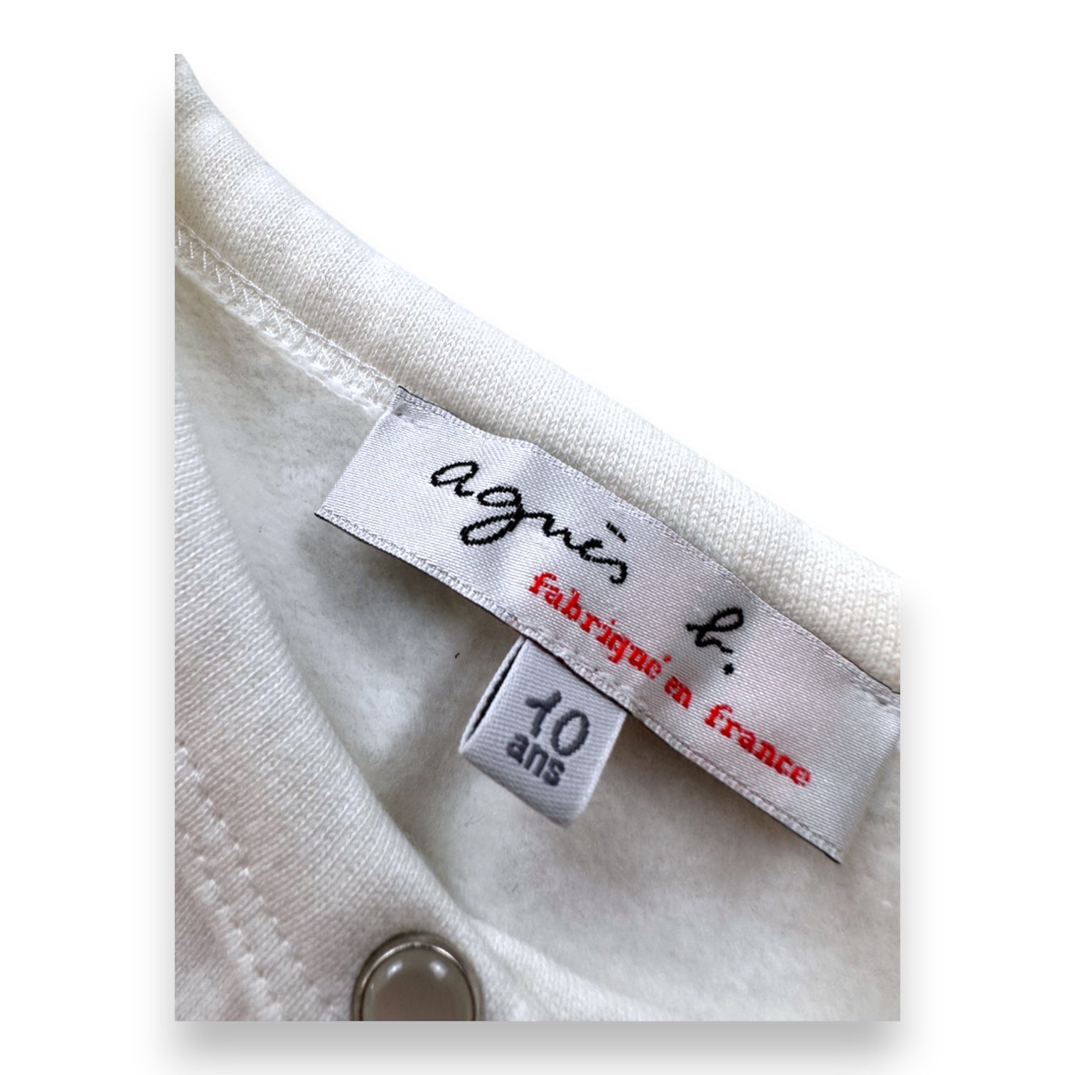 AGNÈS B - CARDIGAN - BLANC - 10 ANS