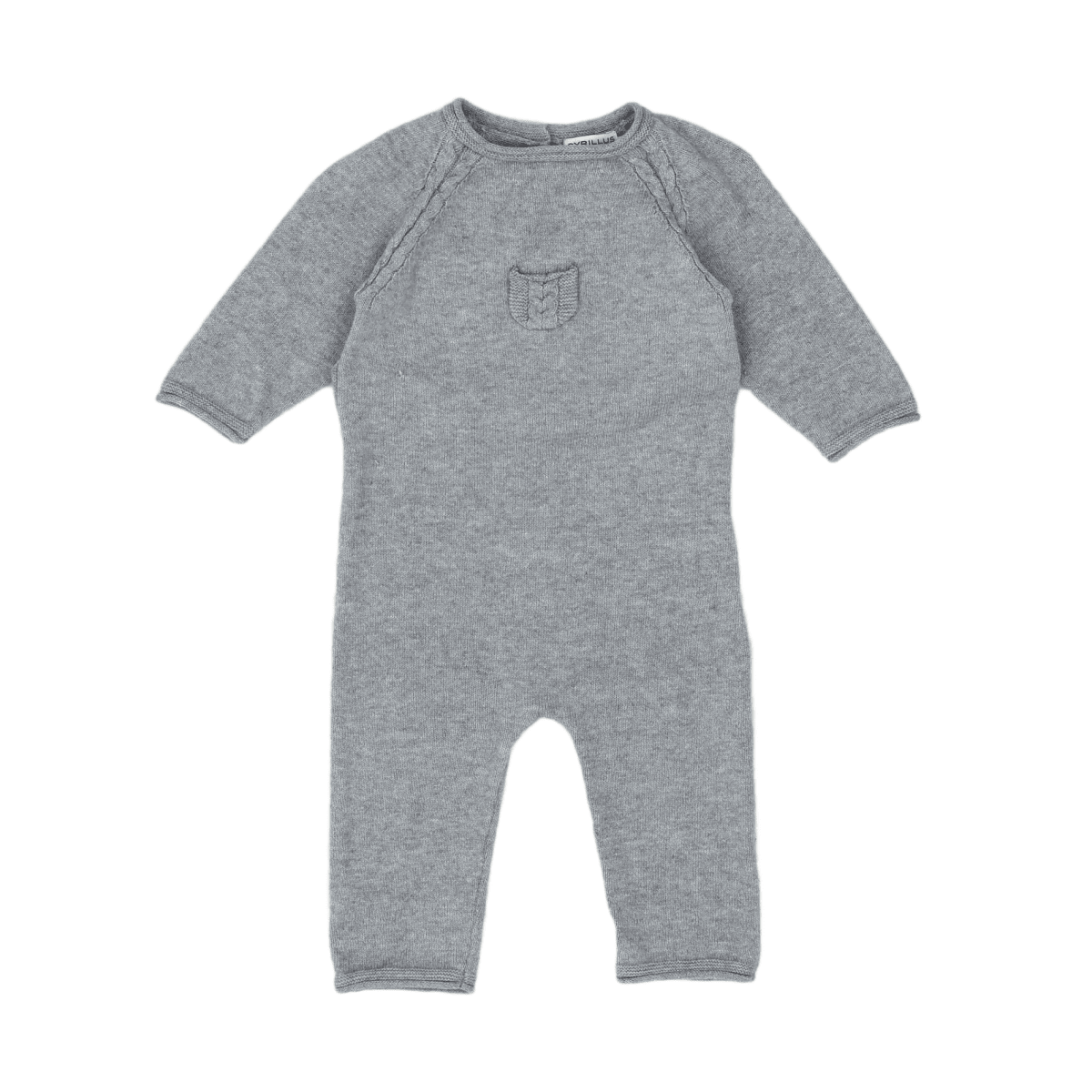 CYRILLUS - Combinaison grise en cachemire - 3 mois