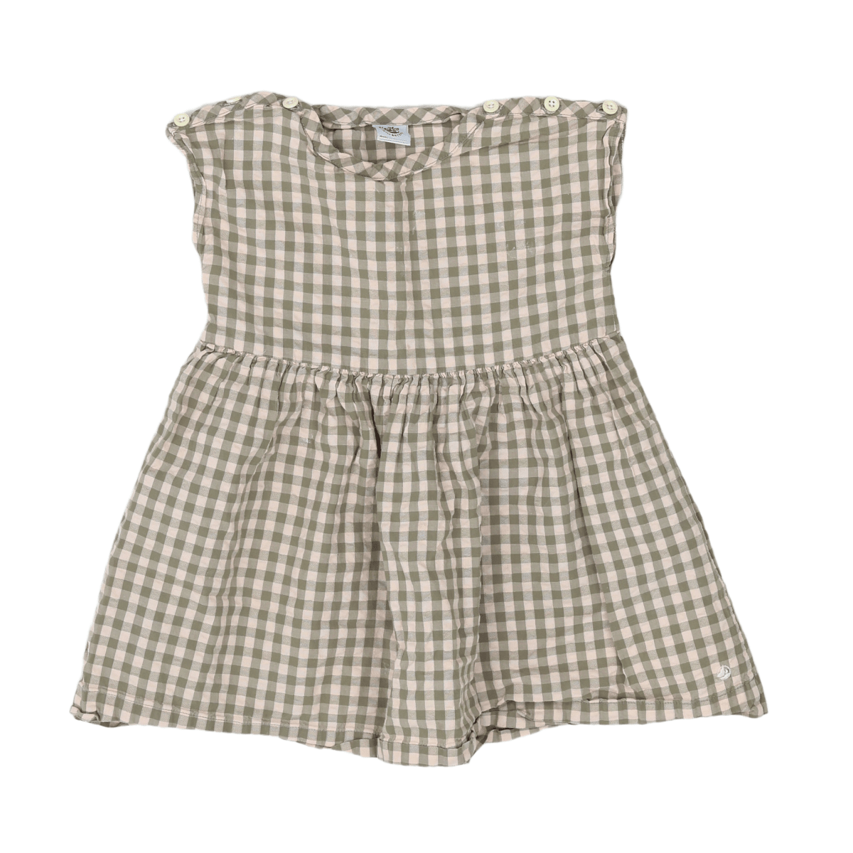 PETIT BATEAU - ROBE - VERT - 3 ANS
