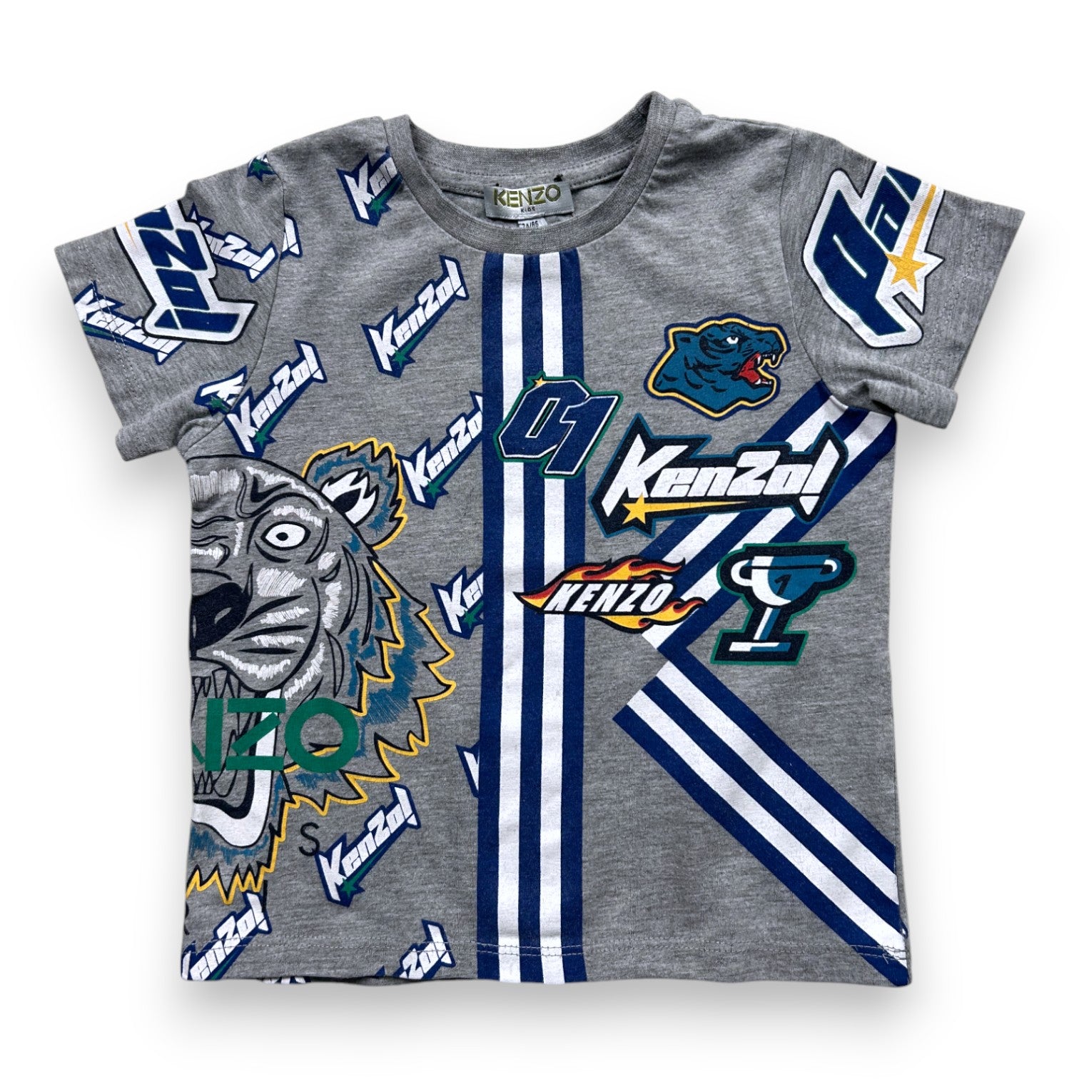 KENZO - T-SHIRT - GRIS - 24 MOIS