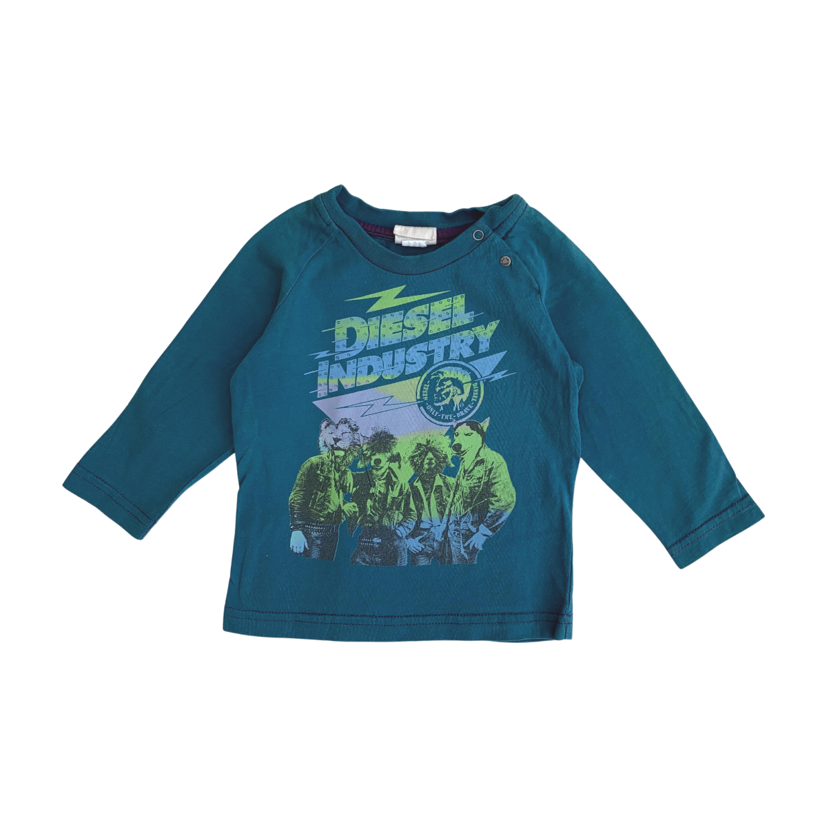 DIESEL - T-SHIRT - BLEU - 9 MOIS