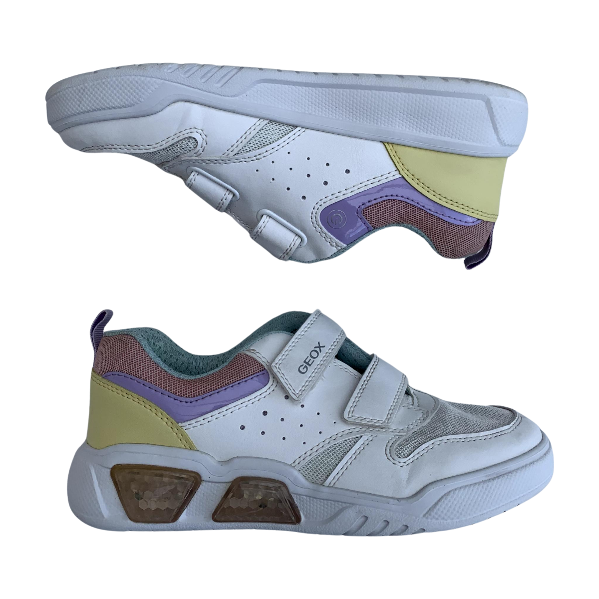 GEOX - BASKETS - BLANC, MULTICOLORE - 34