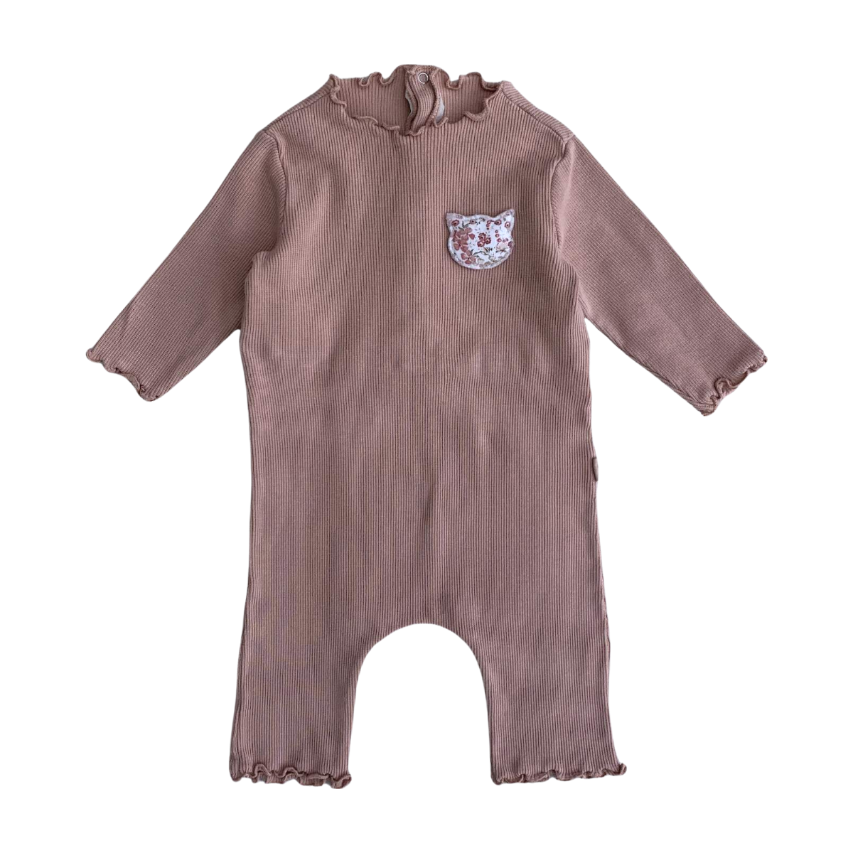 TEDDY & MINOU - COMBINAISON - ROSE - 1 MOIS