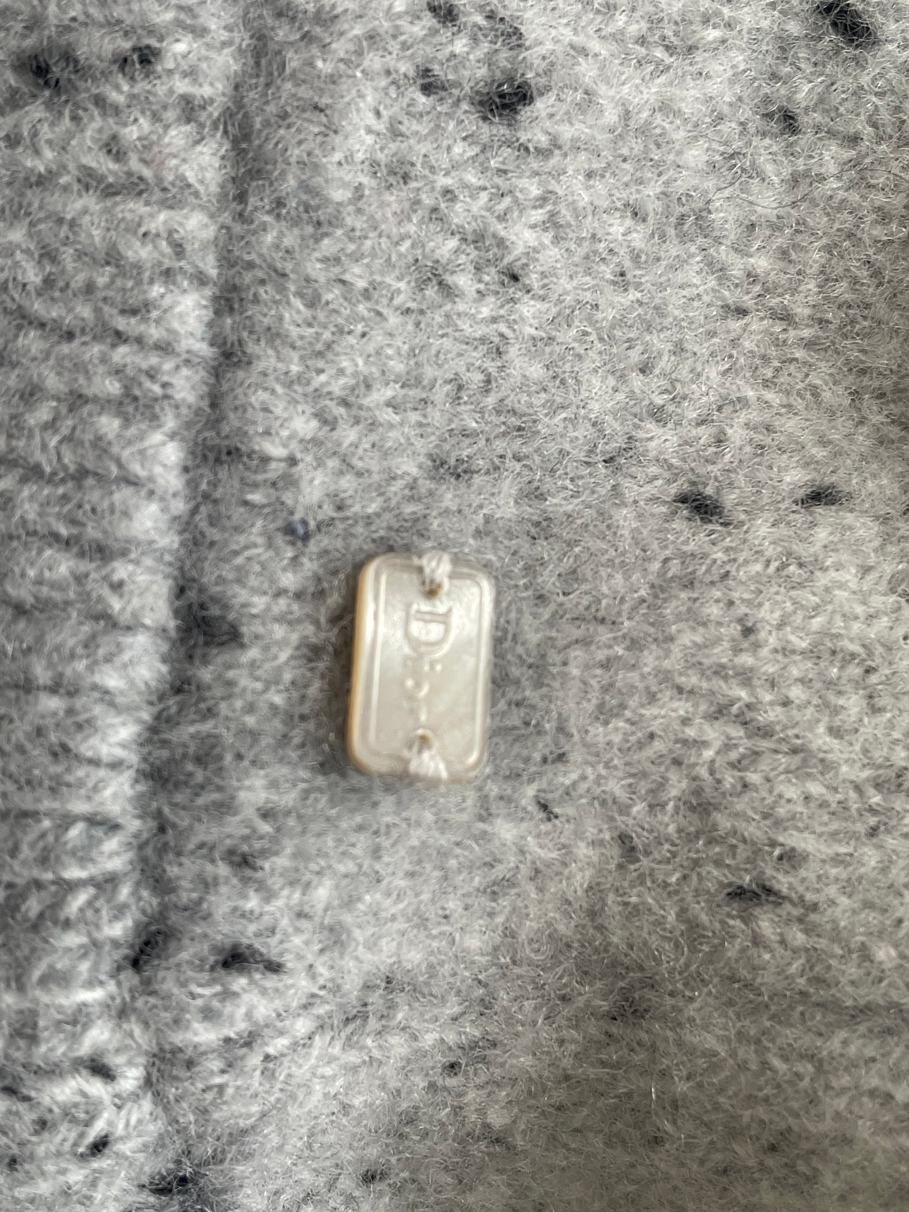 BABY DIOR - CARDIGAN - BLUE, GREY - 6 MONTHS