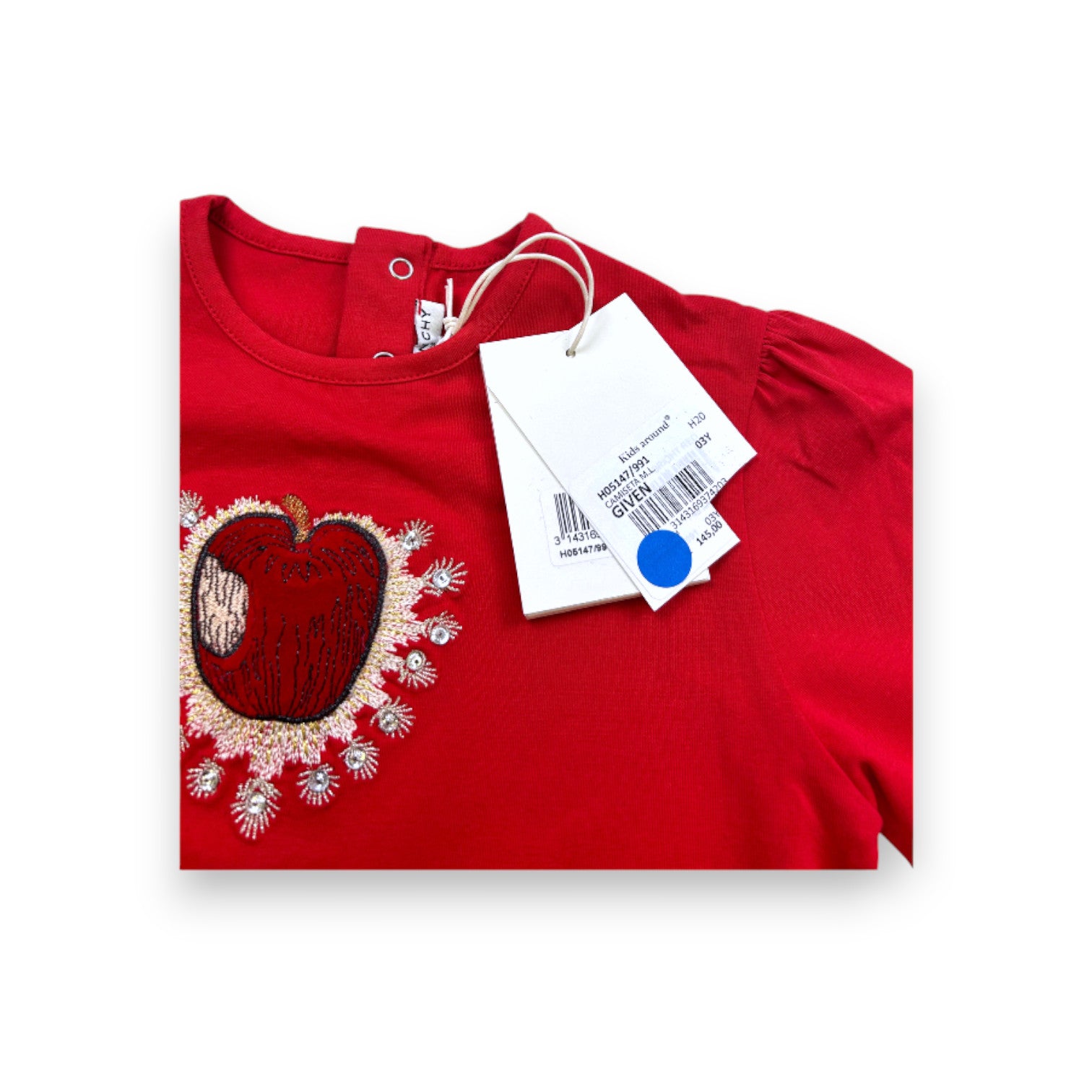 GIVENCHY - T-SHIRT - ROUGE - 24 MOIS