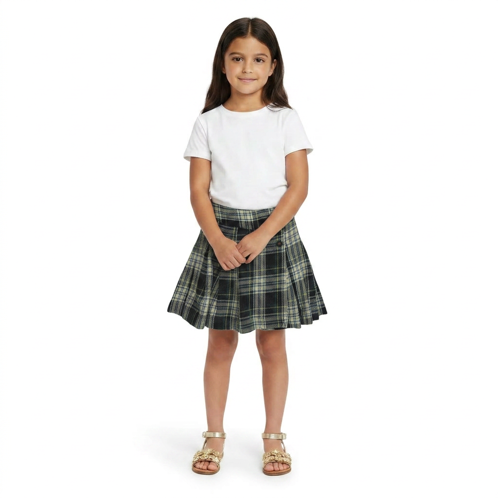 BELLEROSE - JUPE - VERT, BEIGE - 6 ANS