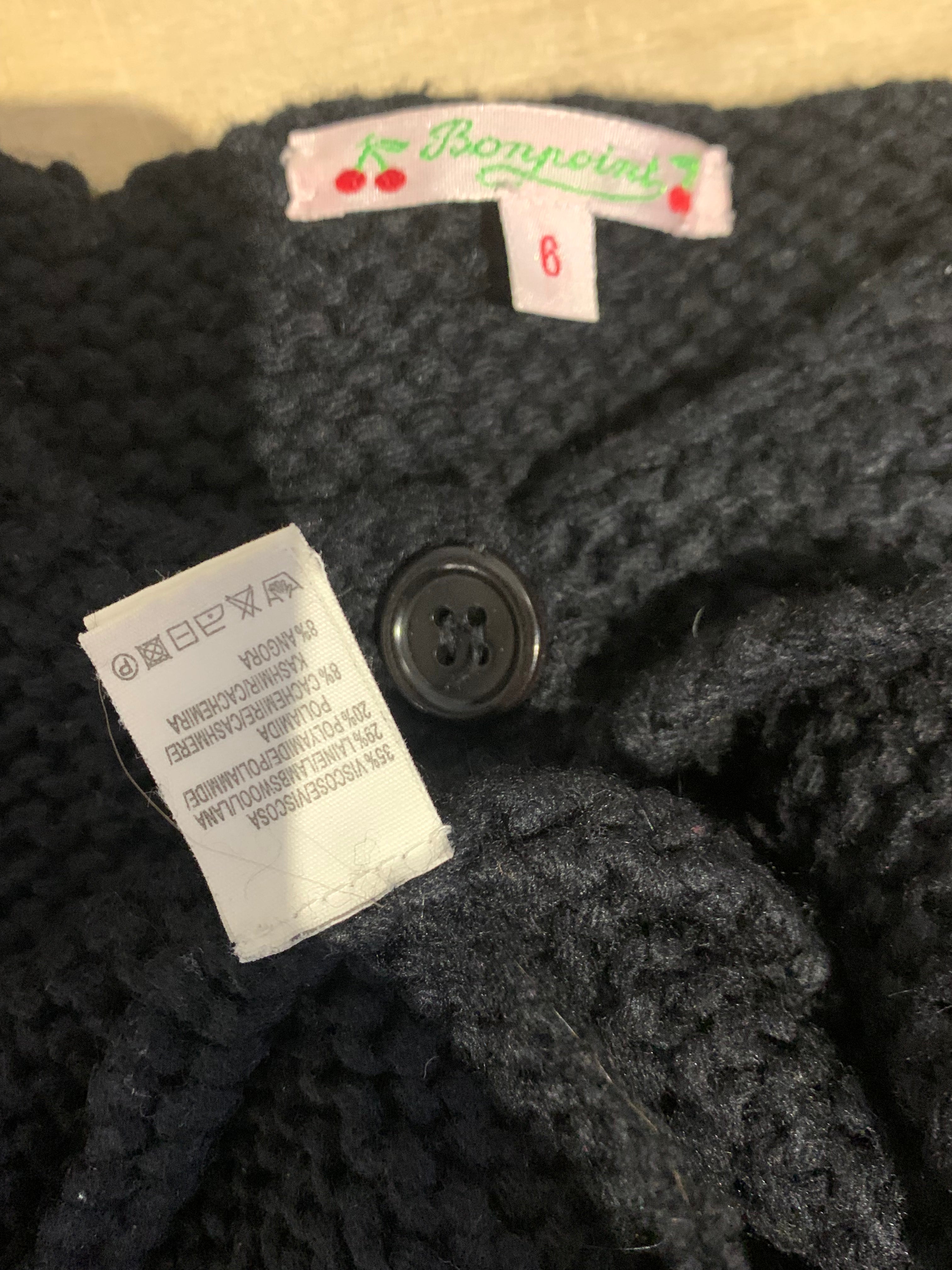 BONPOINT - CARDIGAN - BLACK - 6 YEARS