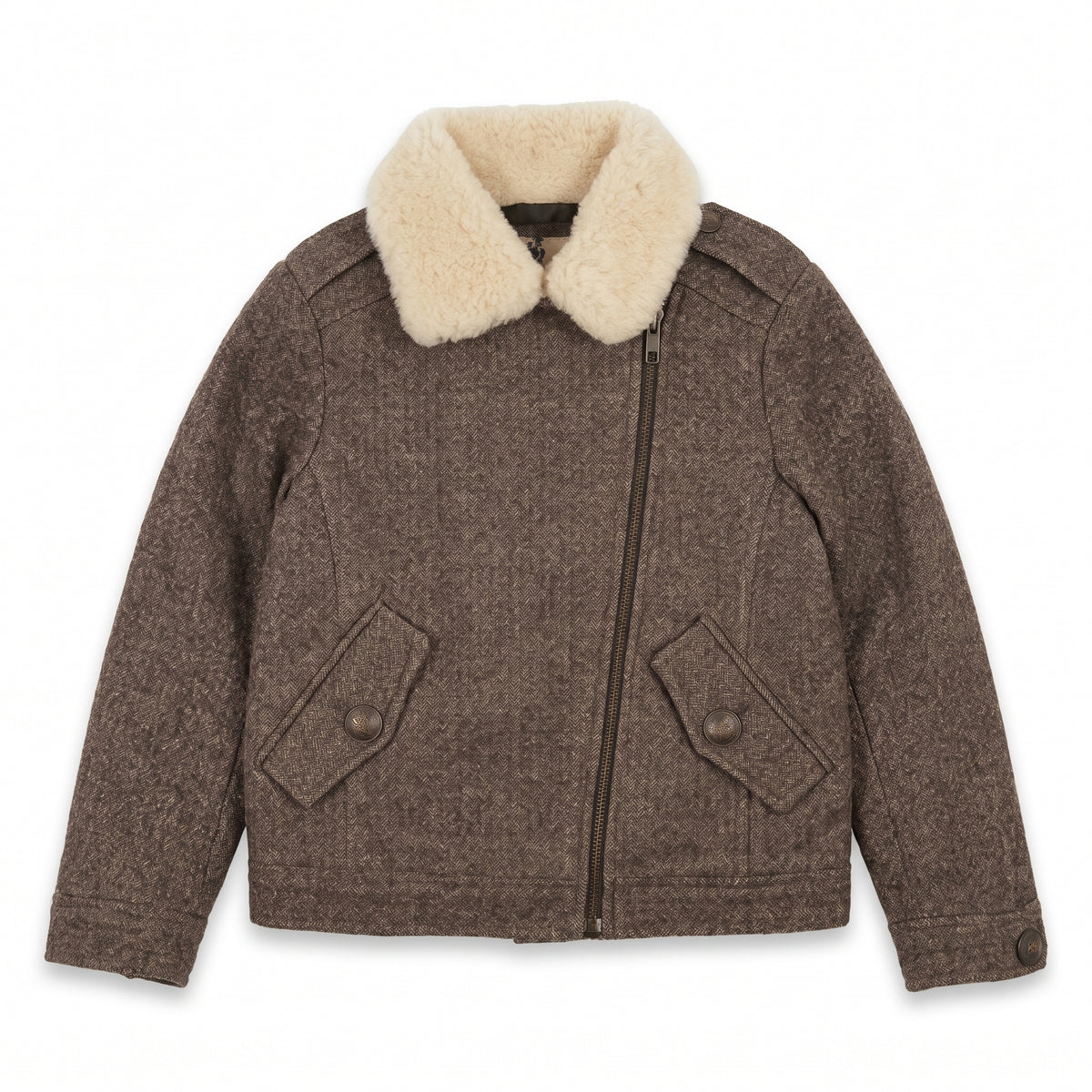 BONPOINT - VESTE - MARRON - 6 ANS