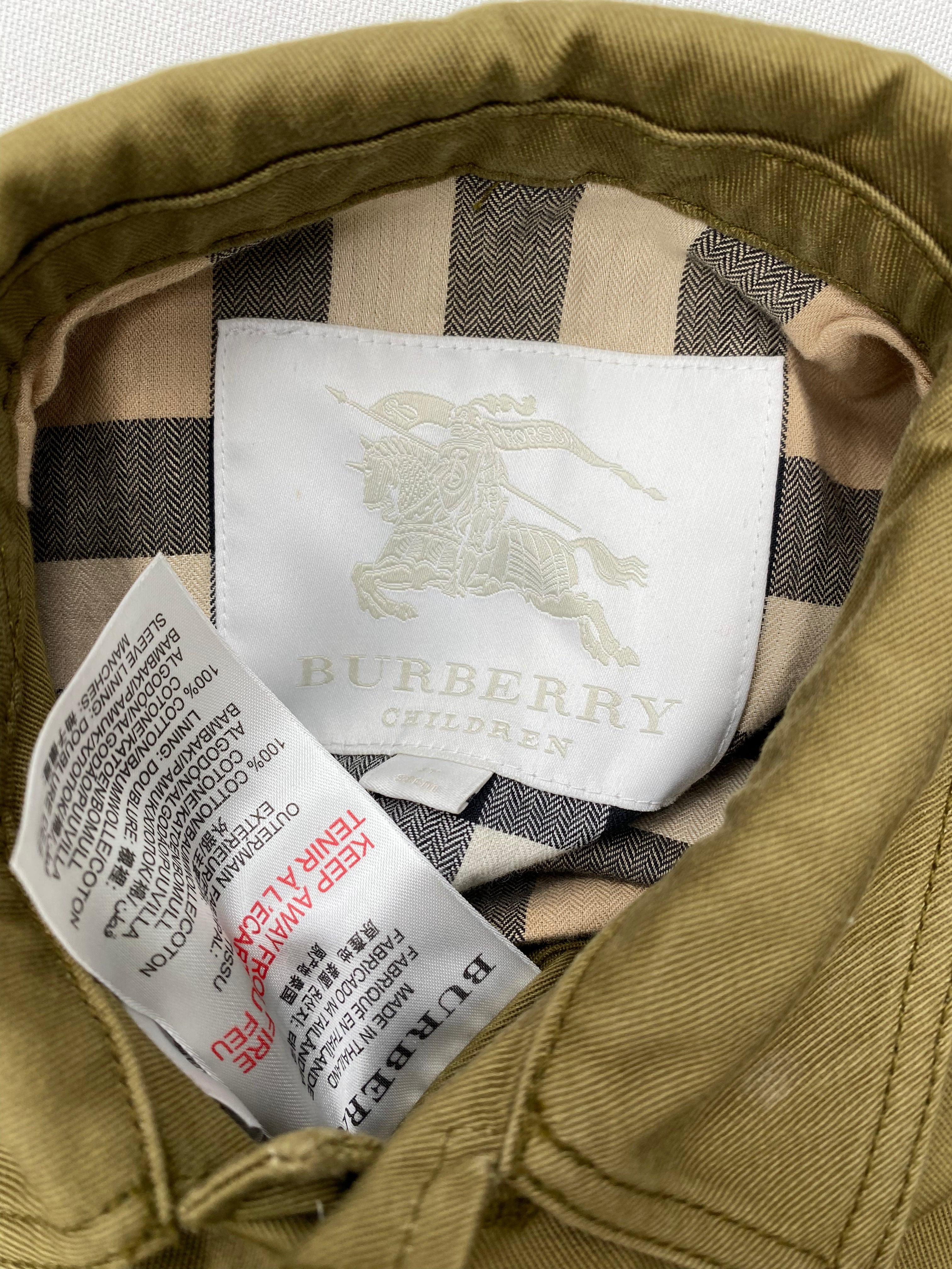 BURBERRY - VESTE EN JEAN - VERT - 3 ANS