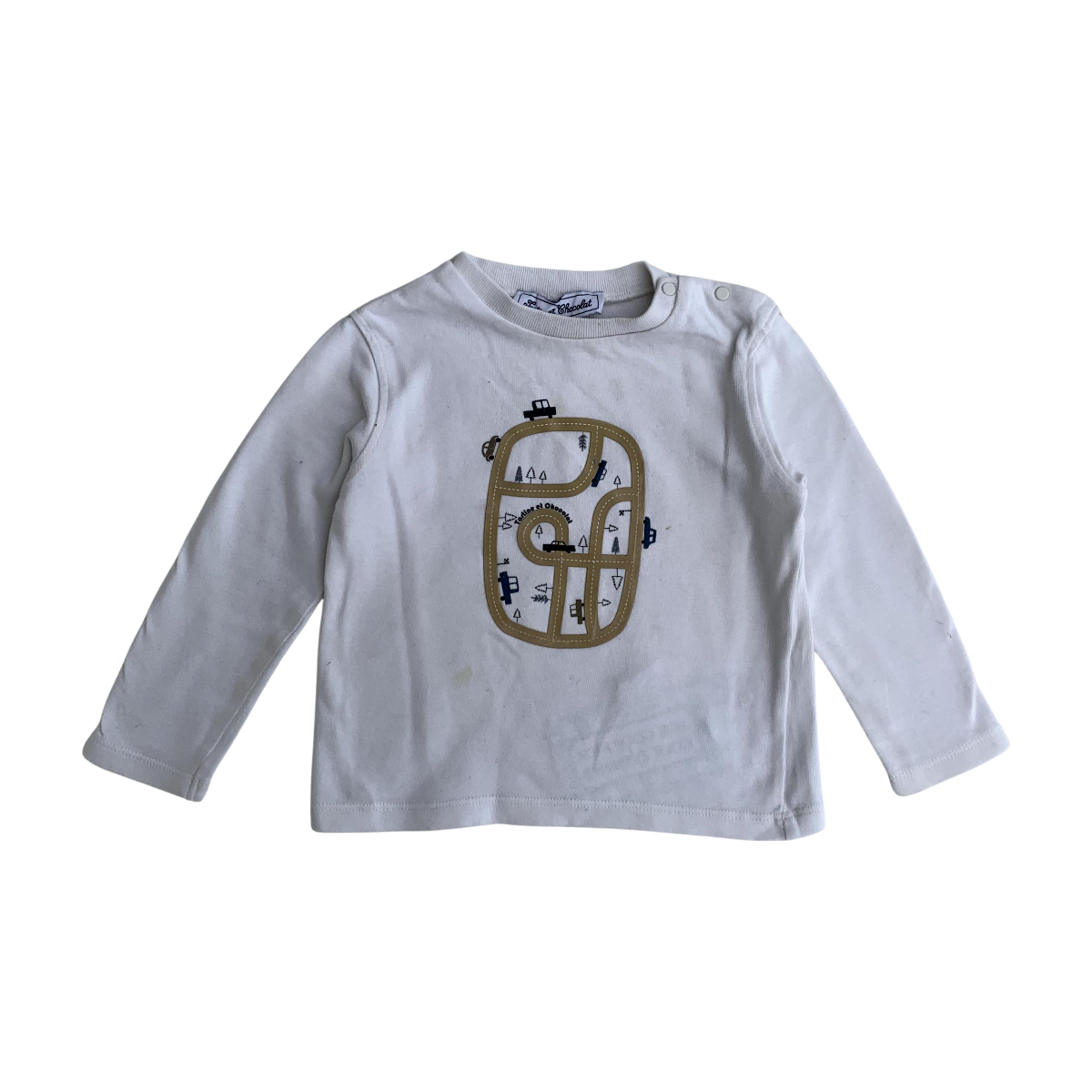 TARTINE & CHOCOLAT - T-SHIRT - BLANC - 24 MOIS