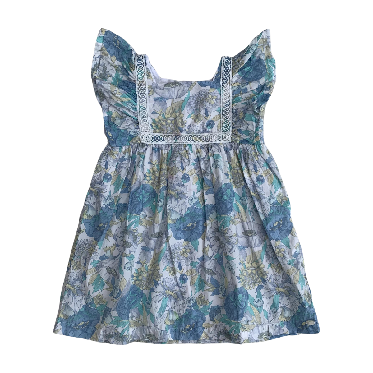 TARTINE & CHOCOLAT - ROBE - BLEU, VERT - 3 ANS