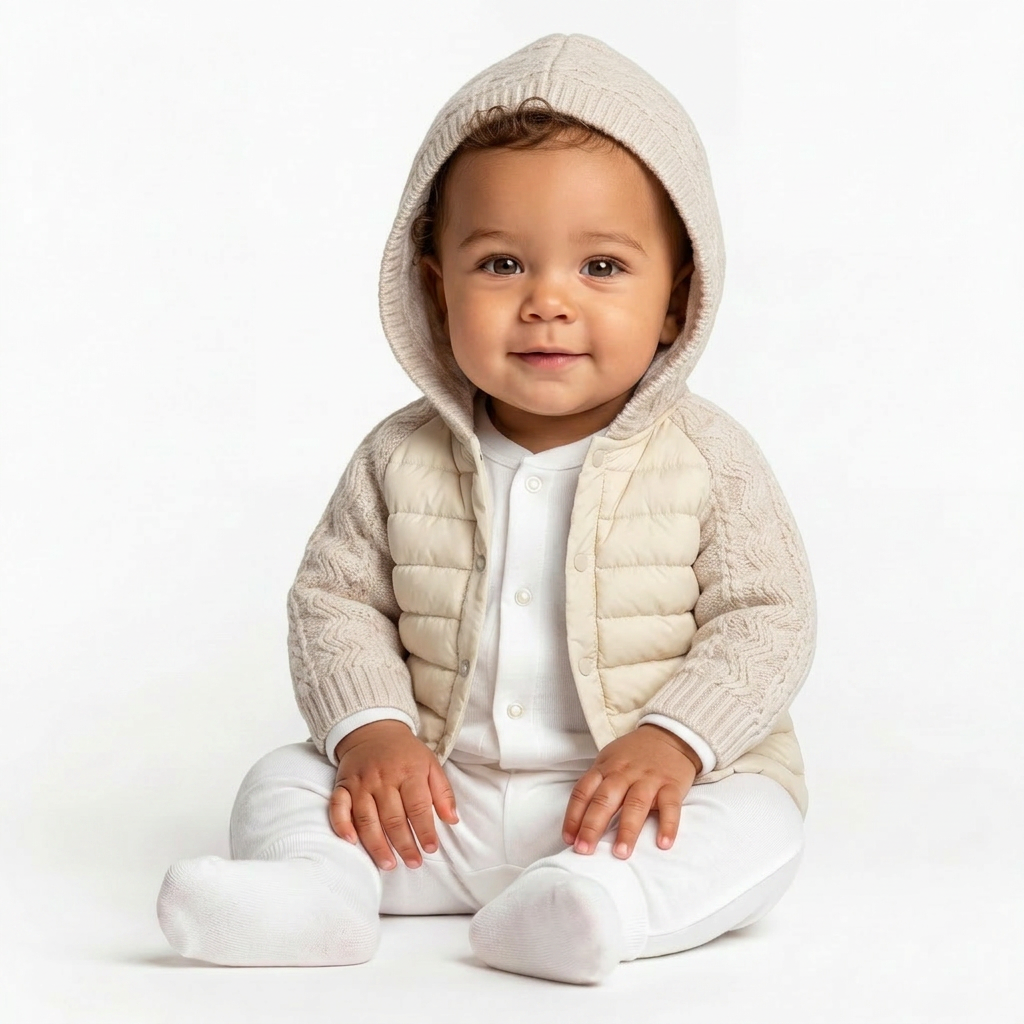 BONPOINT - VESTE - BEIGE - 12 MOIS