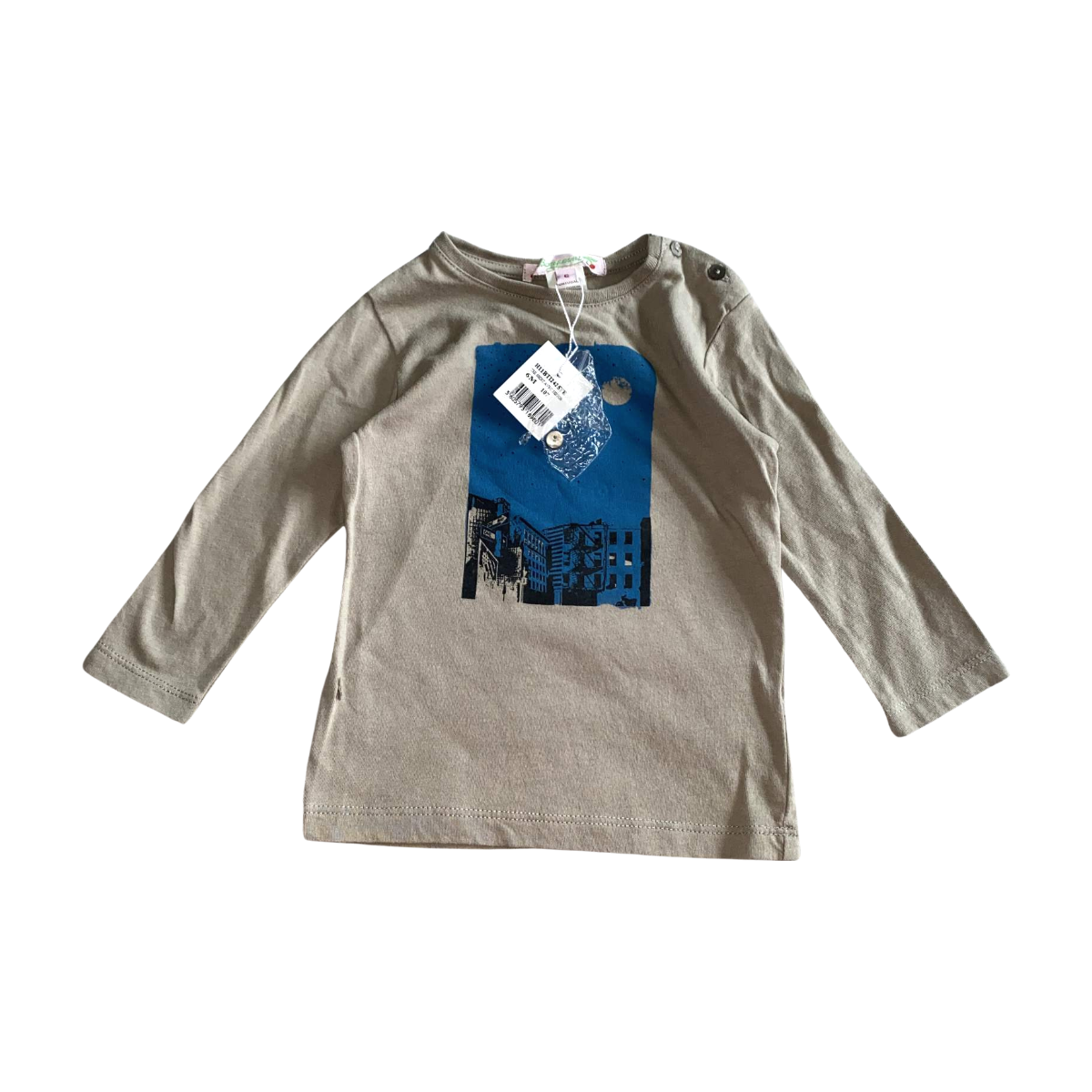 BONPOINT - T-SHIRT - GRIS - 6 MOIS