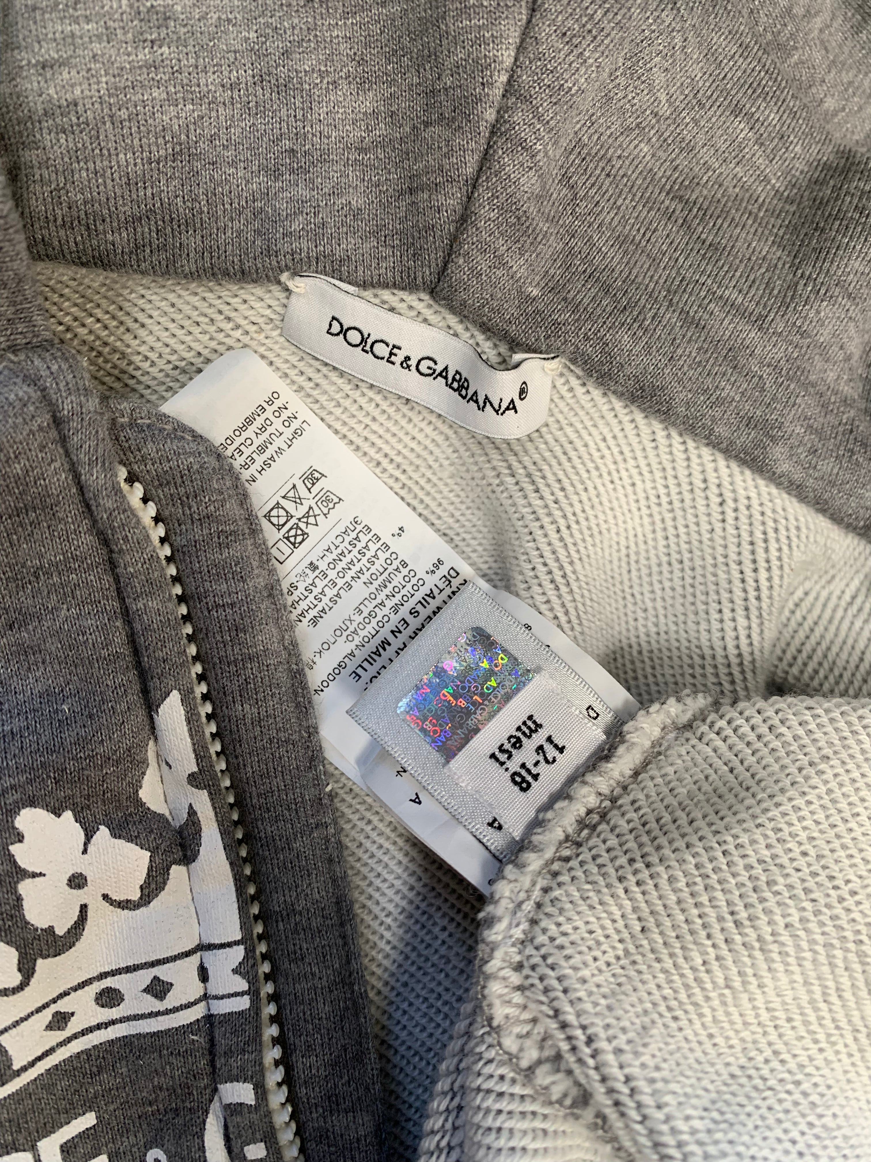 DOLCE & GABBANA – STRICKJACKE – GRAU – 12 MONATE