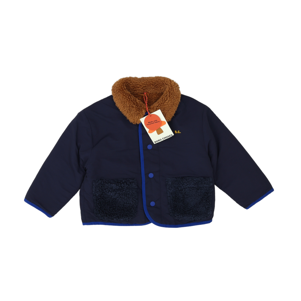 BOBO CHOSES - VESTE - BLEU, MARRON - 24 MOIS