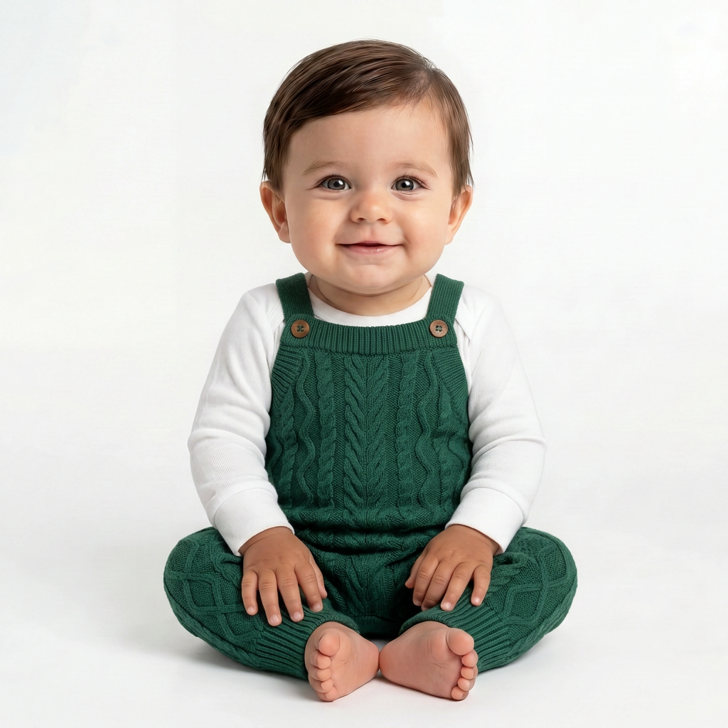 HANNA ANDERSSON - SALOPETTE - VERT - 12 MOIS