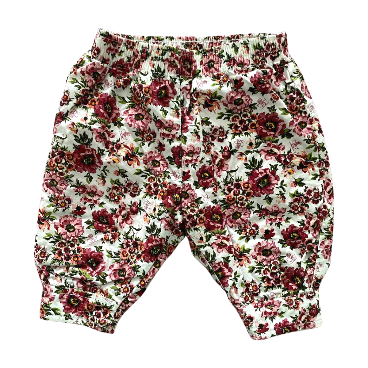 KENZO - PANTALON - BLANC, ROSE - 1 MOIS