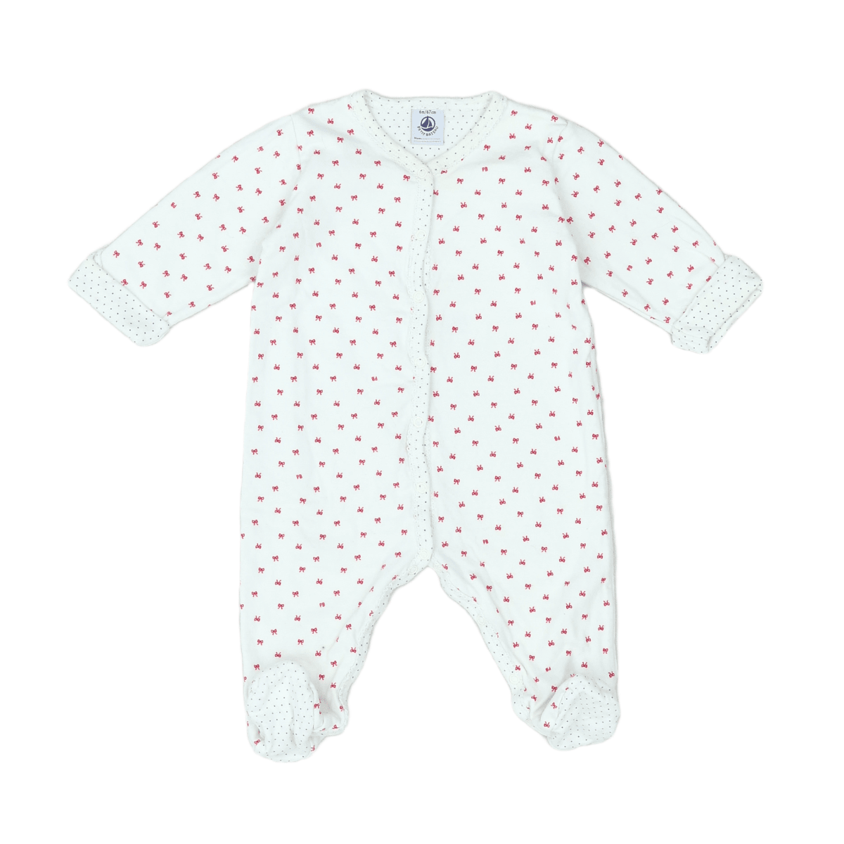 LITTLE BOAT - PAJAMAS - WHITE - 6 MONTHS
