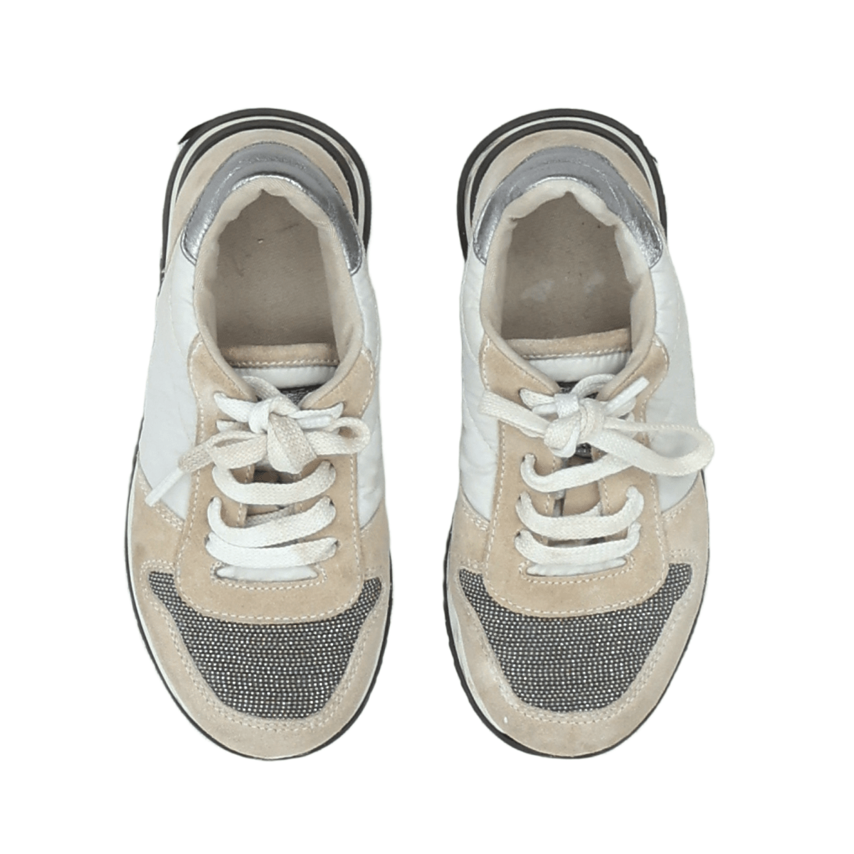 BRUNELLO CUCINELLI - New brown and white sneakers - 26