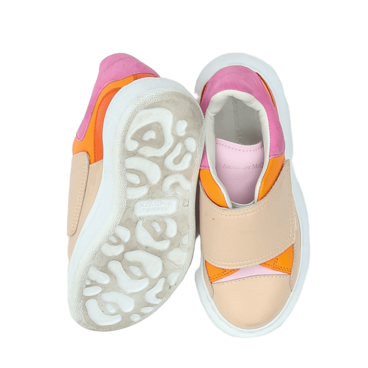 ALEXANDER MCQUEEN - BASKETS - BEIGE, ORANGE - 26