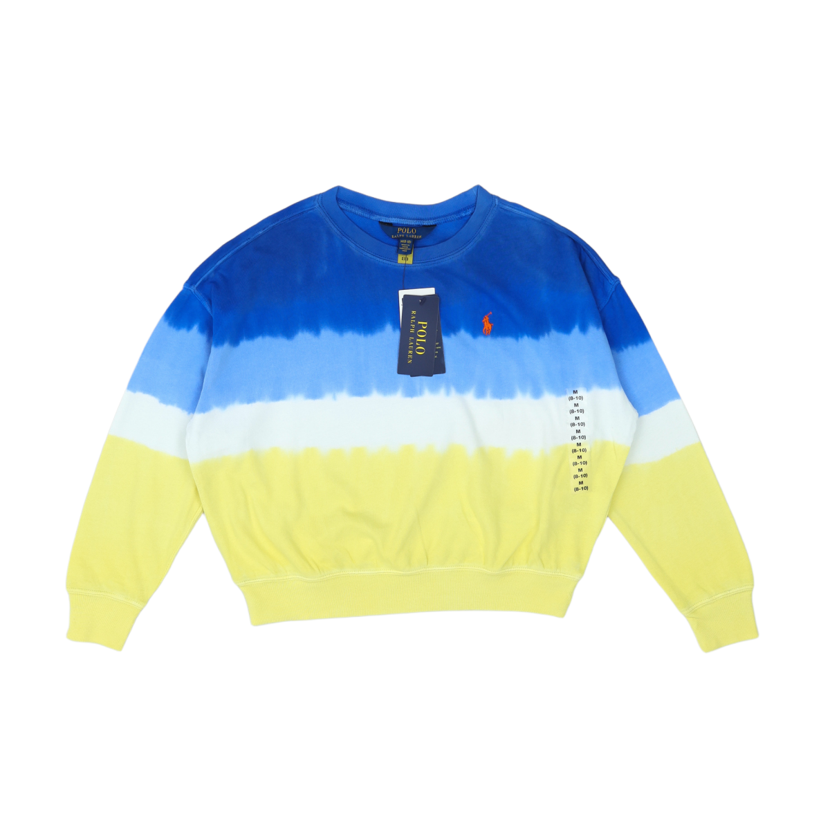RALPH LAUREN - PULL - BLEU, JAUNE - 8 ANS
