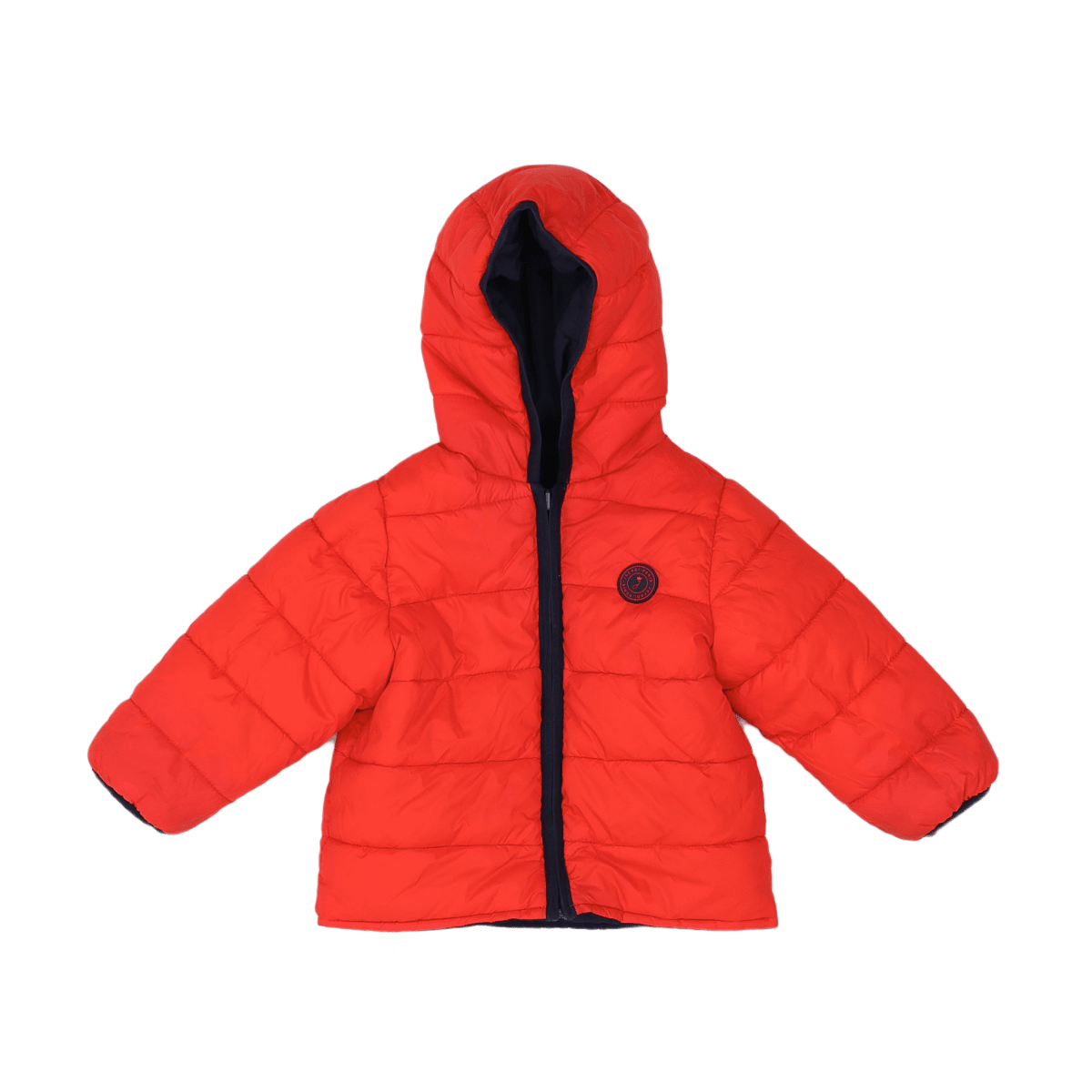JACADI - DOWN JACKET - BLUE, RED - 24 MONTHS