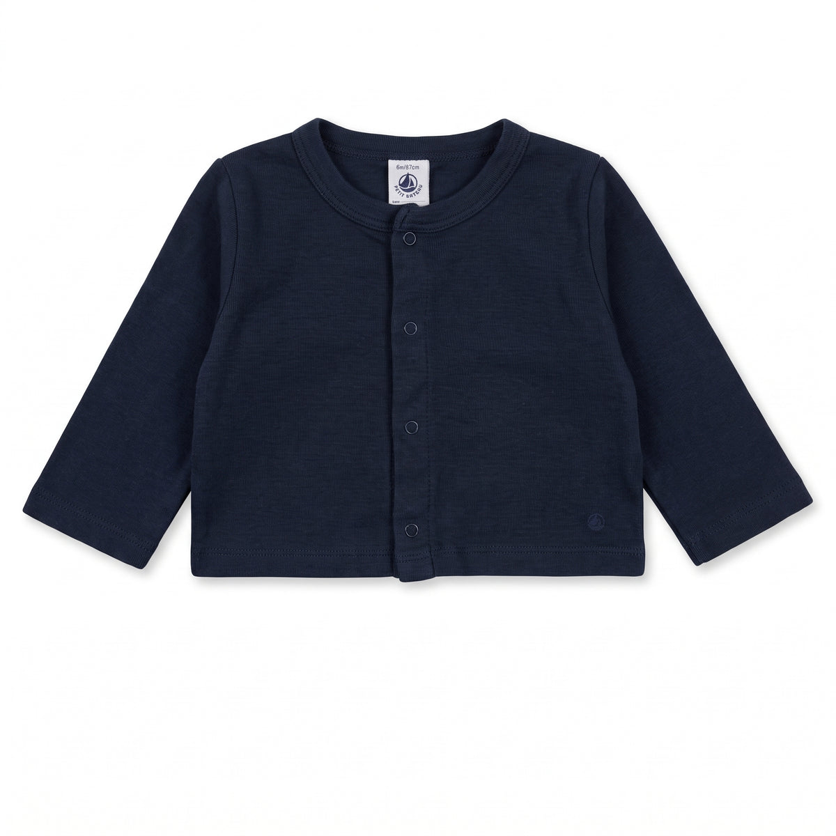 PETIT BATEAU - CARDIGAN - BLEU - 6 MOIS
