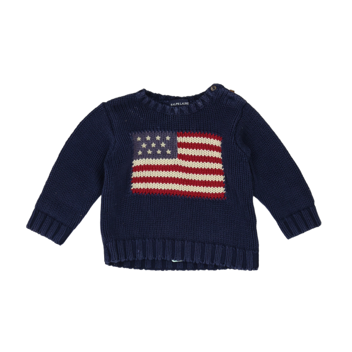 RALPH LAUREN - PULL - BLEU - 3 MOIS
